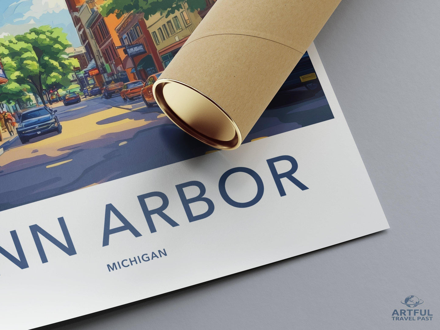 Ann Arbor Poster | Michigan Wall Art | America Decor