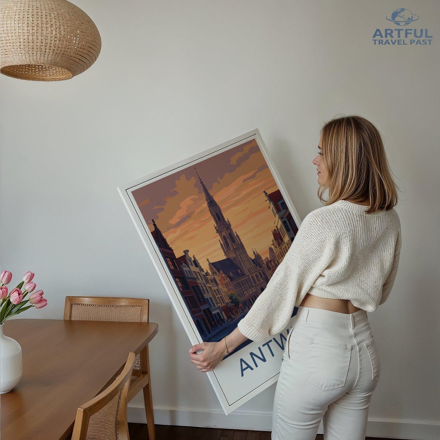 Antwerp Poster | Belgium Wall Art | Europe Decor