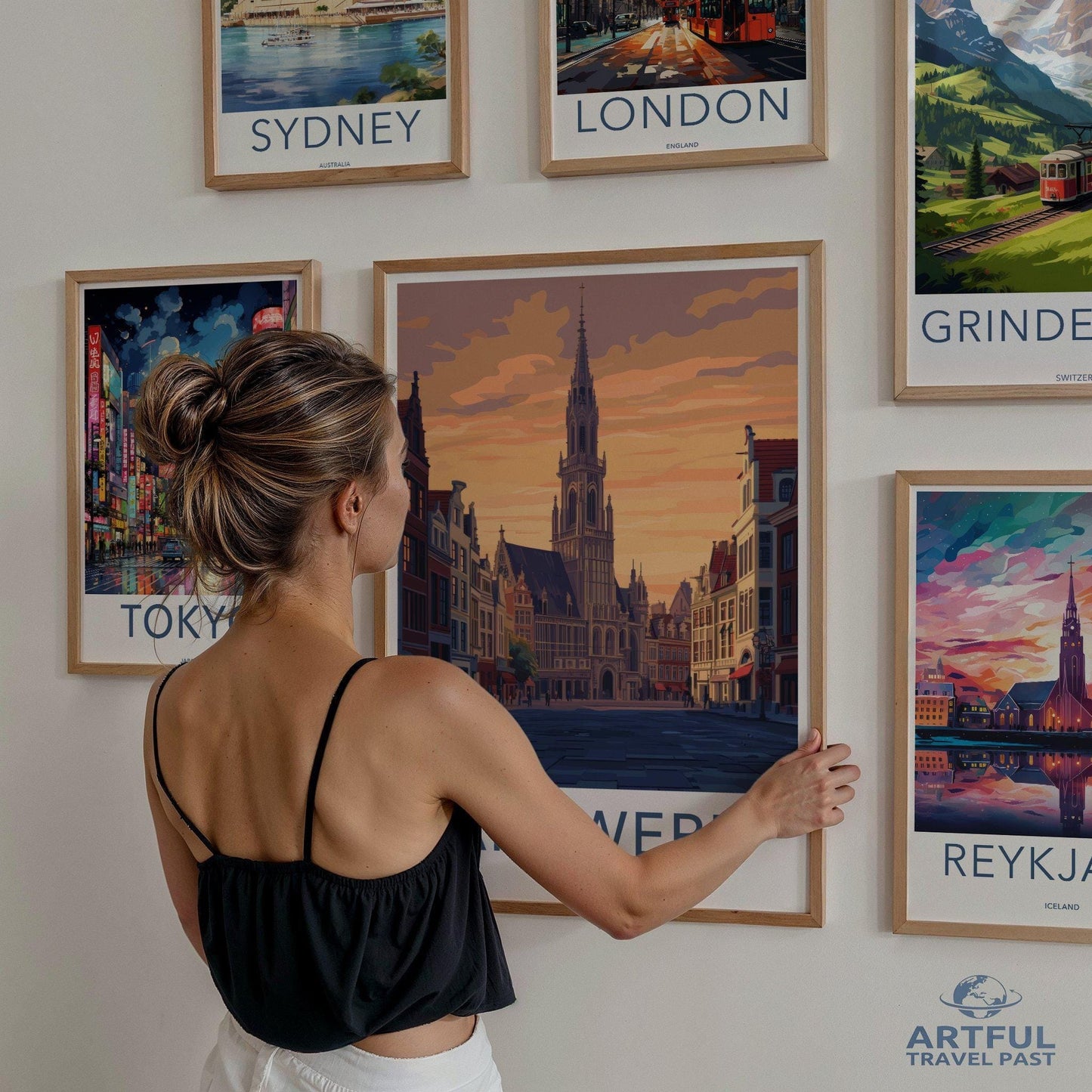 Antwerp Poster | Belgium Wall Art | Europe Decor