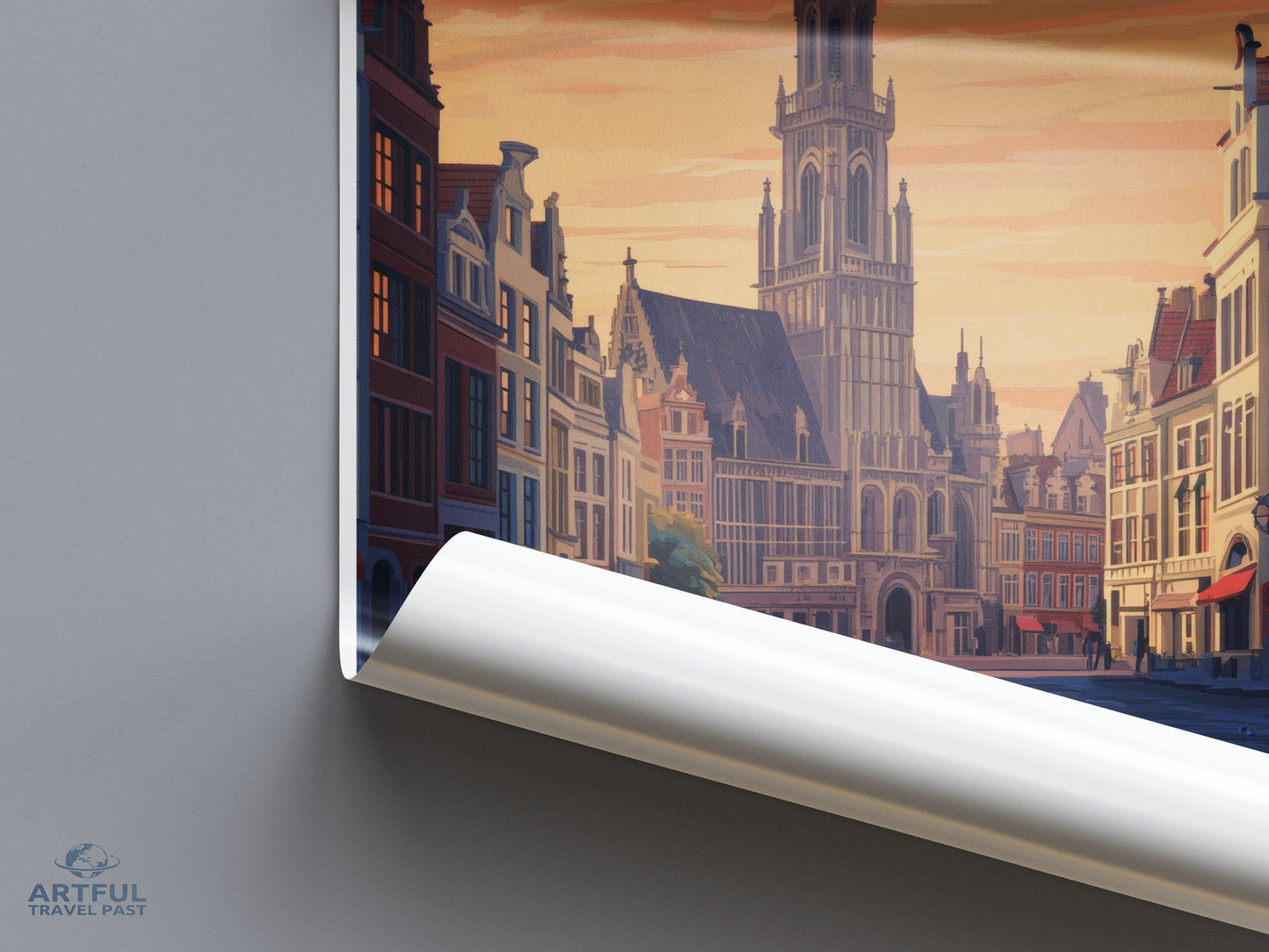 Antwerp Poster | Belgium Wall Art | Europe Decor