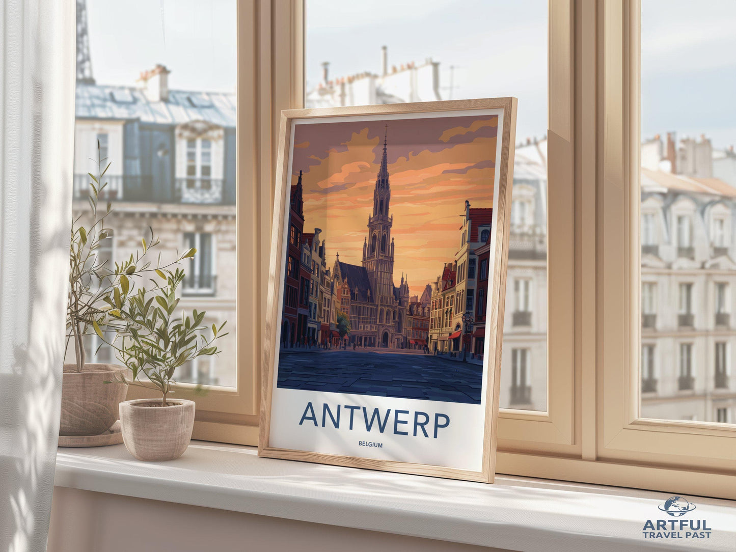 Antwerp Poster | Belgium Wall Art | Europe Decor