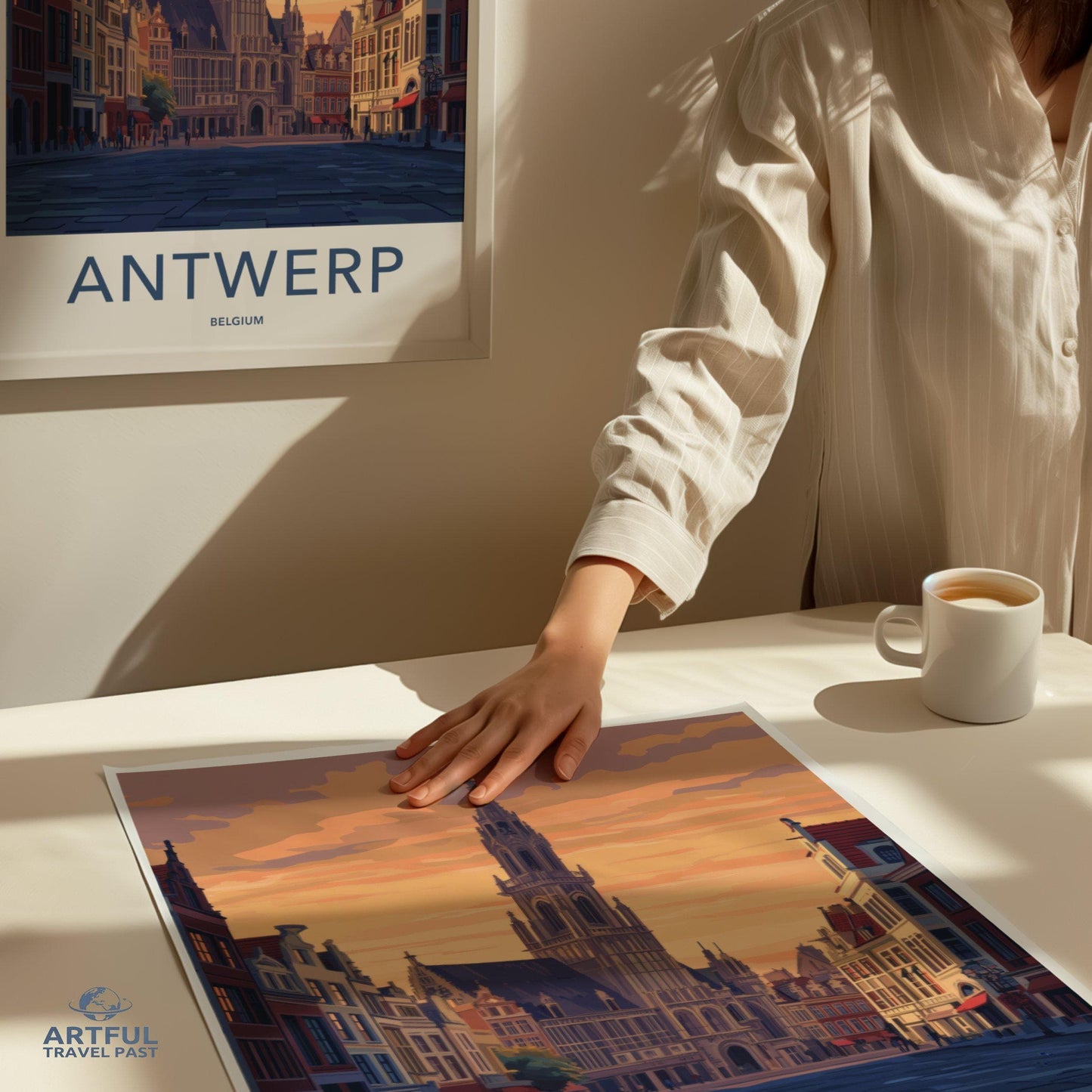 Antwerp Poster | Belgium Wall Art | Europe Decor