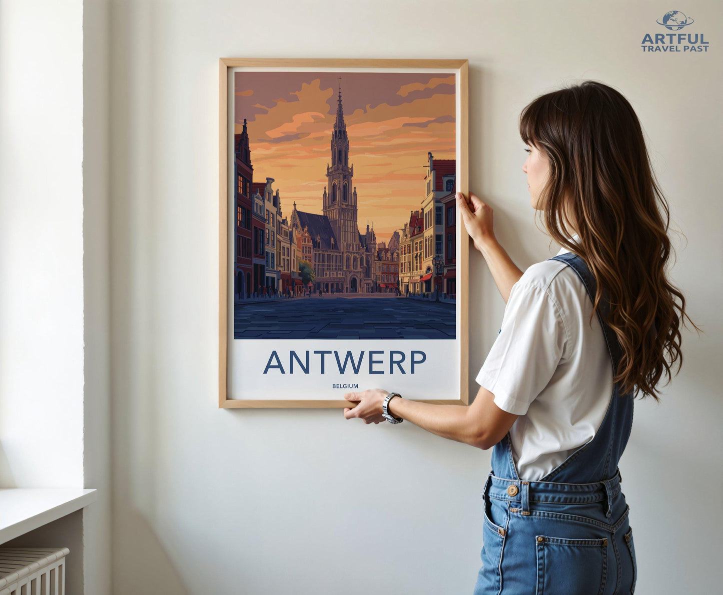 Antwerp Poster | Belgium Wall Art | Europe Decor