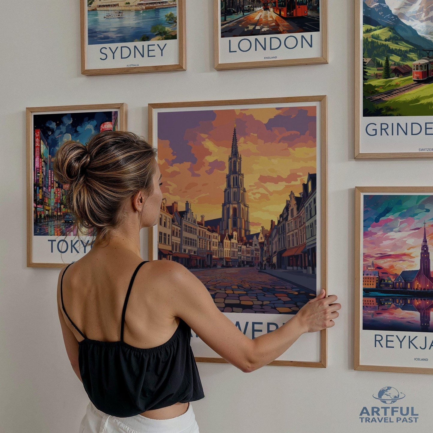Antwerp Poster | Belgium Wall Art | Europe Decor