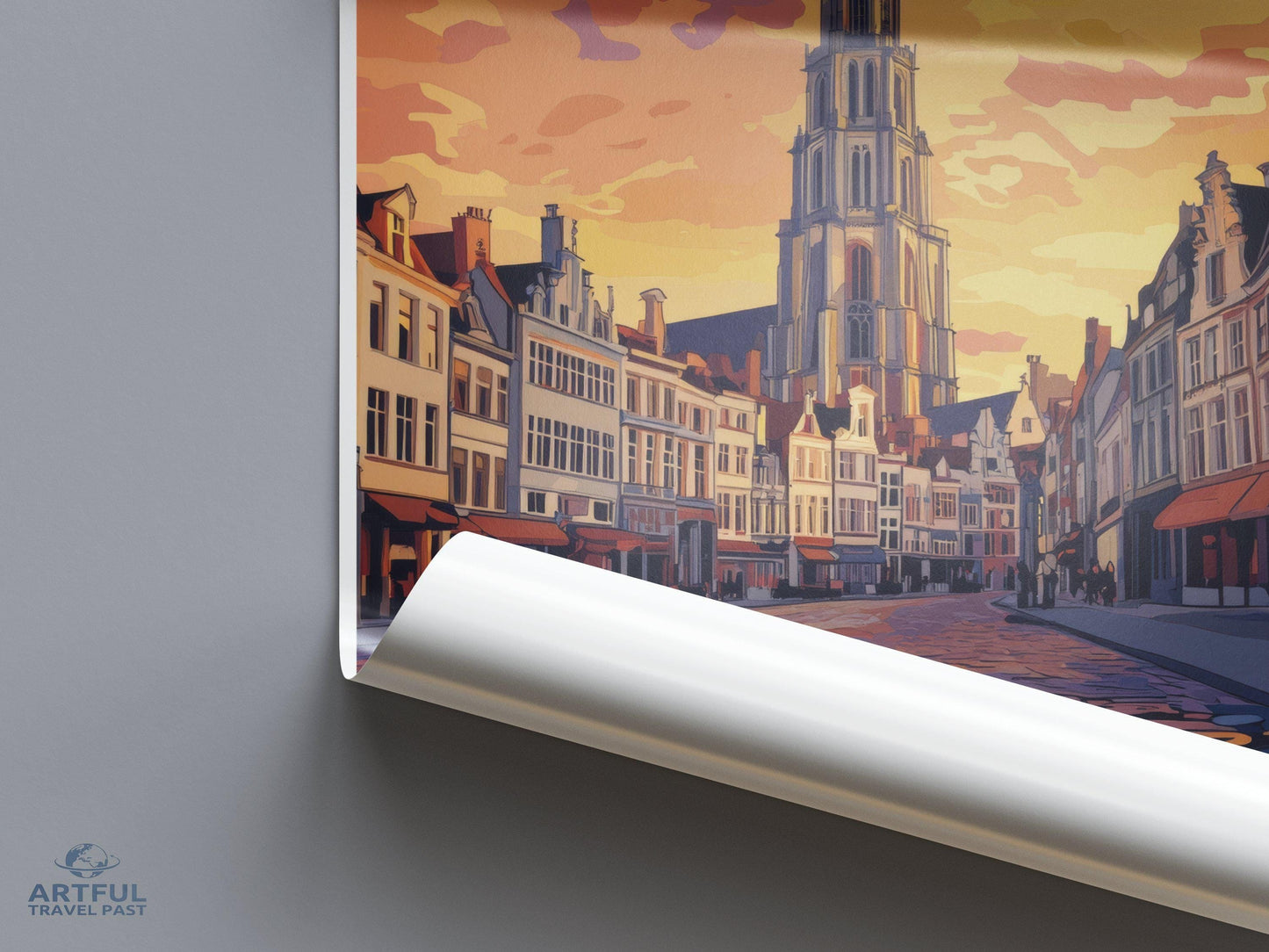 Antwerp Poster | Belgium Wall Art | Europe Decor