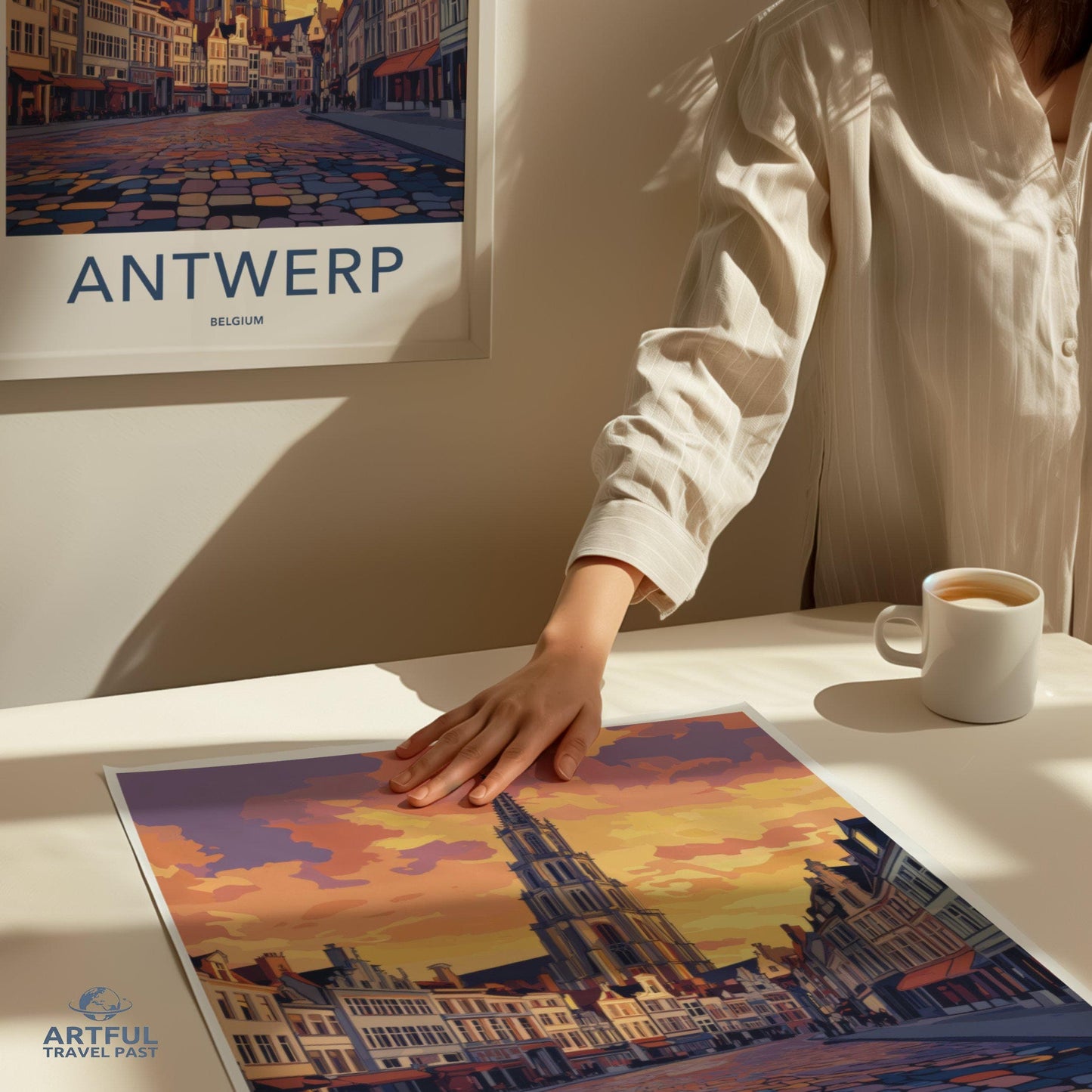 Antwerp Poster | Belgium Wall Art | Europe Decor