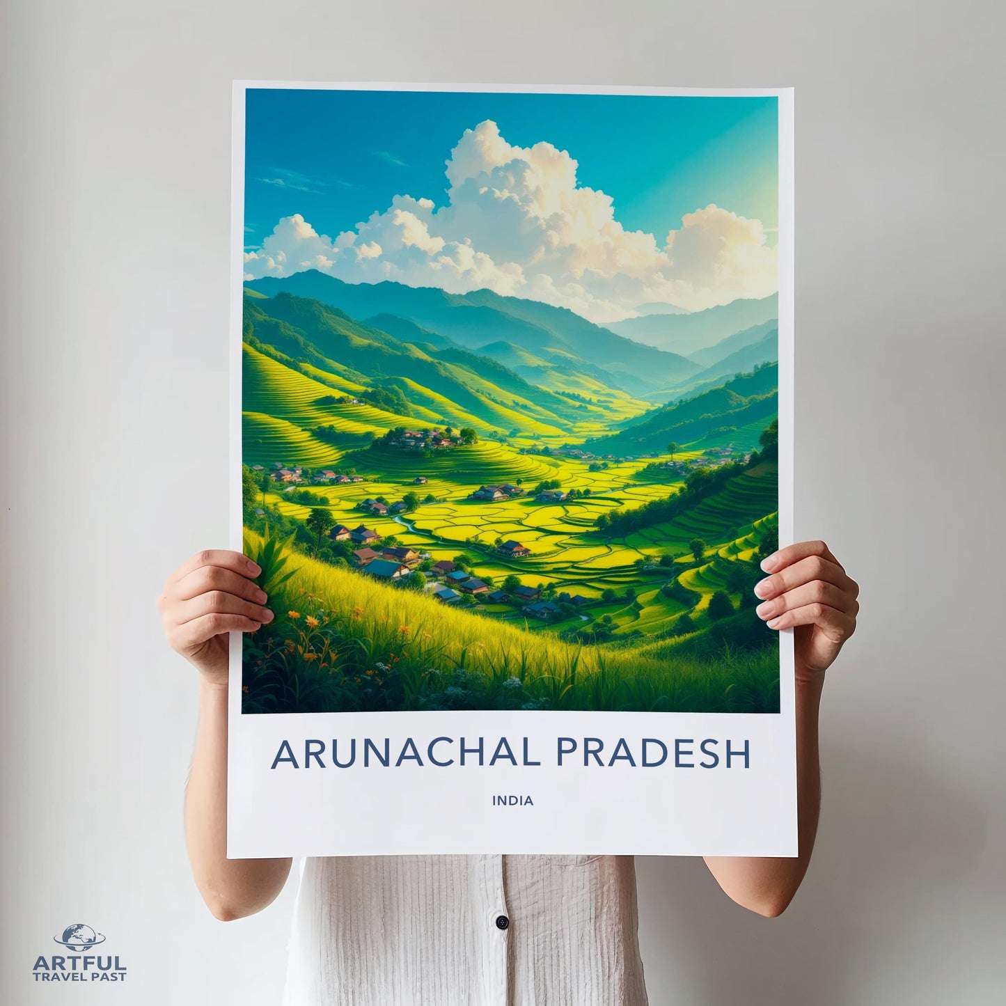 Arunachal Pradesh Poster - India Wall Art
