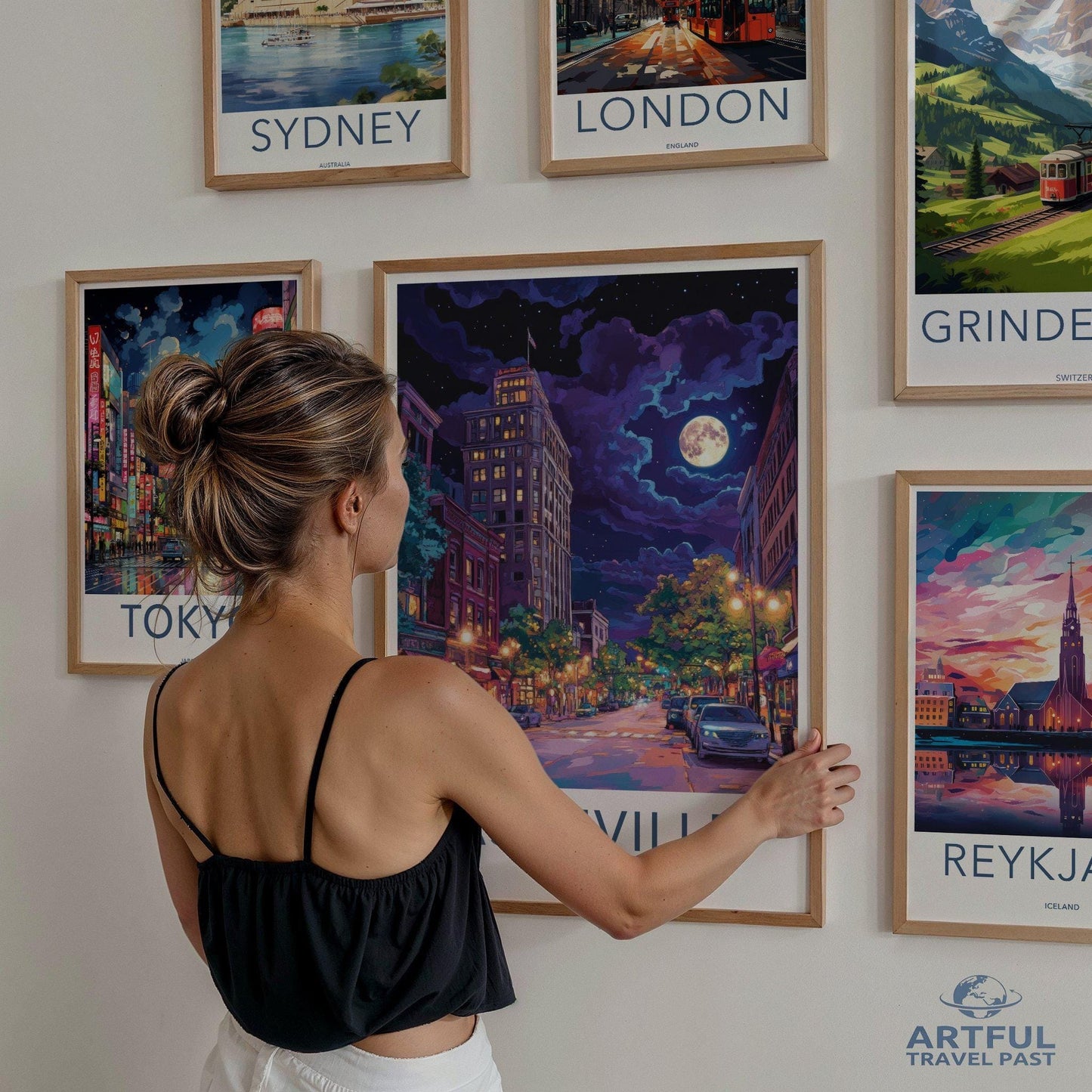Asheville Poster - North Carolina Wall Art