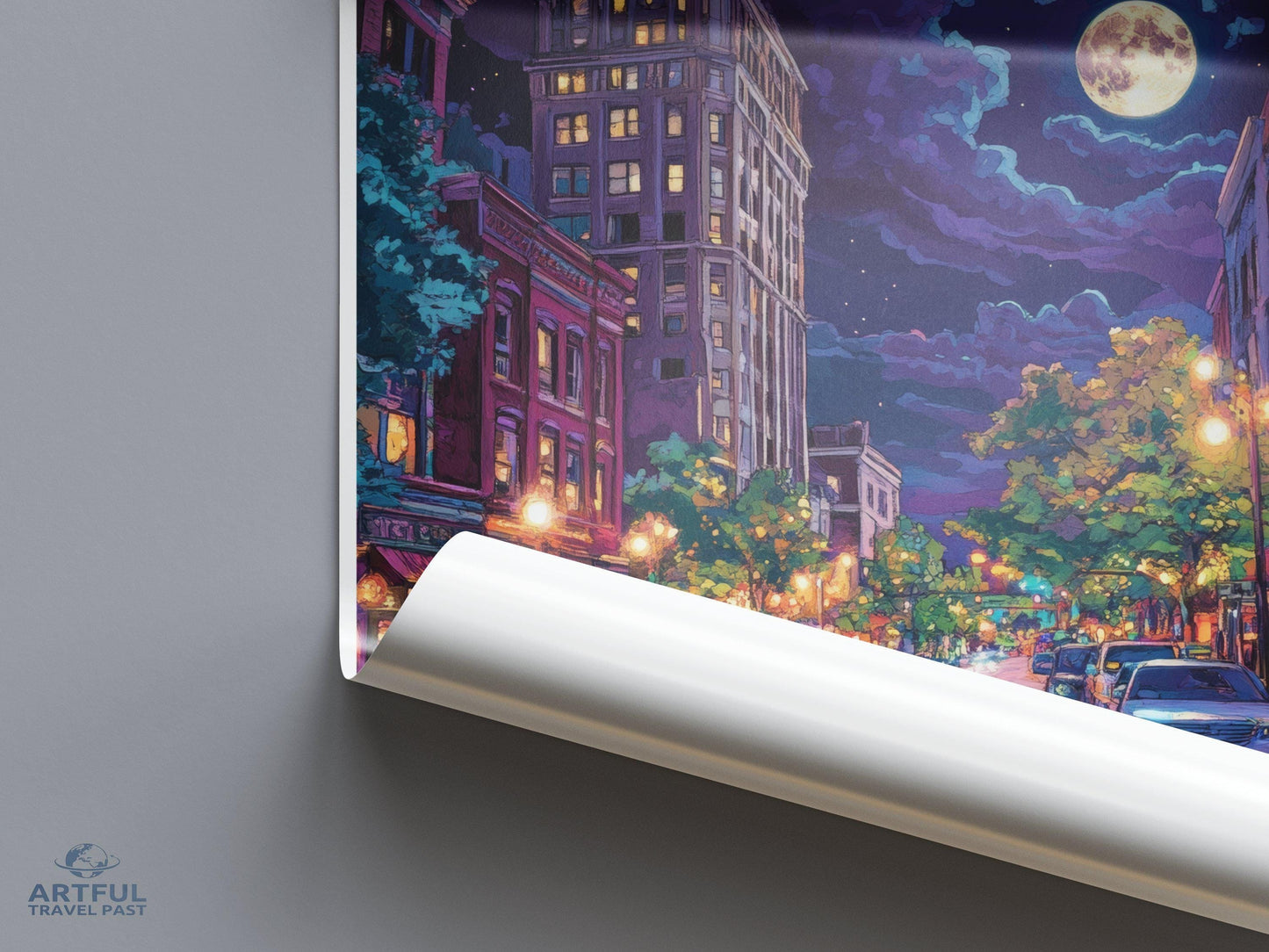 Asheville Poster - North Carolina Wall Art