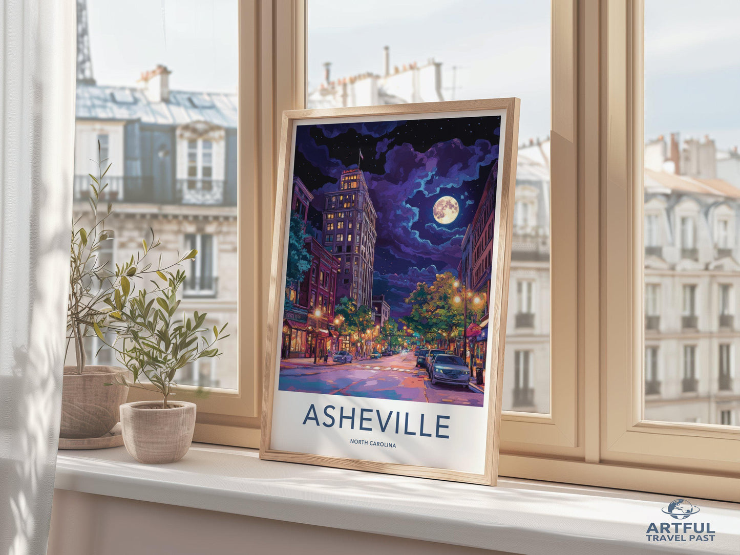 Asheville Poster - North Carolina Wall Art