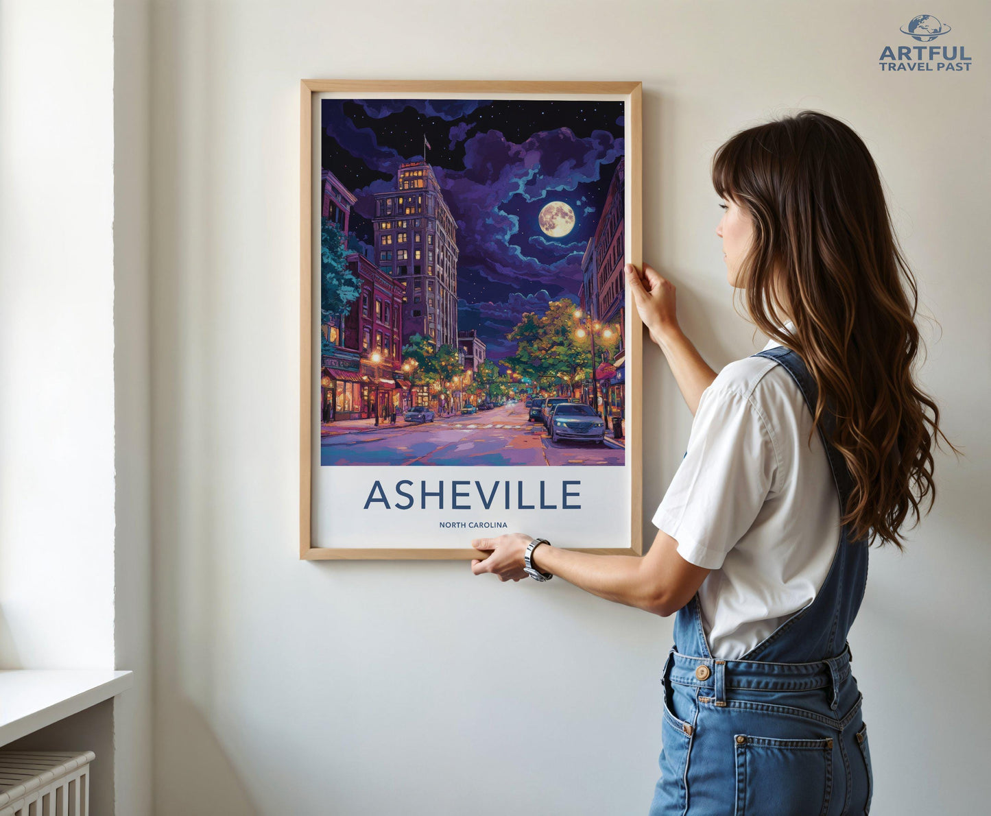 Asheville Poster - North Carolina Wall Art