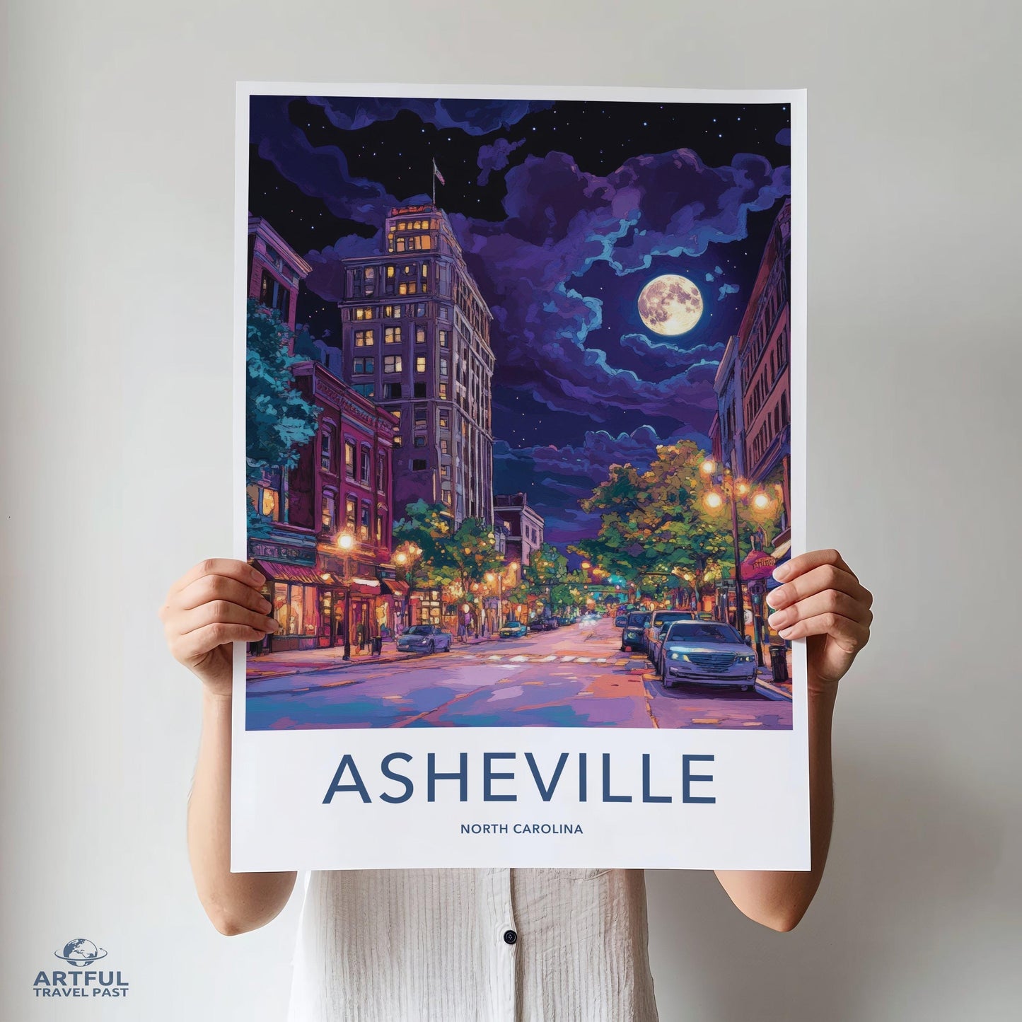 Asheville Poster - North Carolina Wall Art
