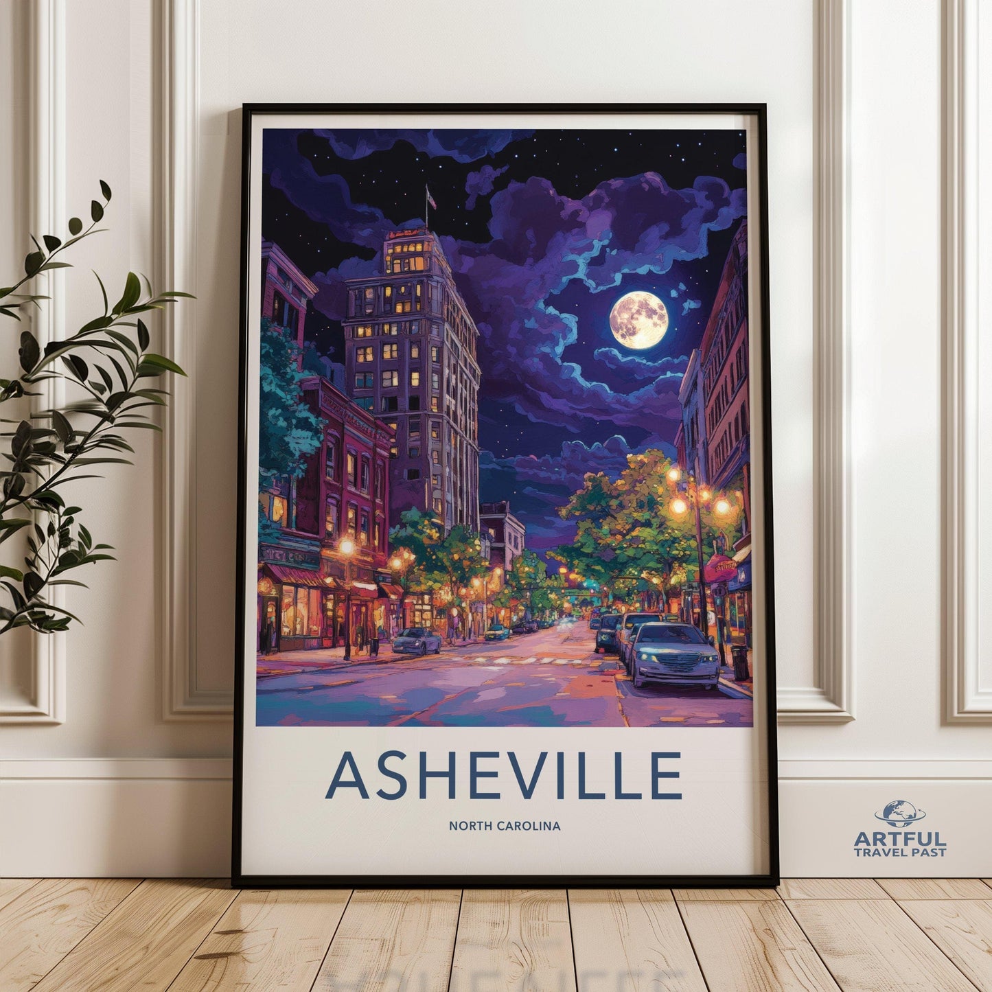 Asheville Poster - North Carolina Wall Art
