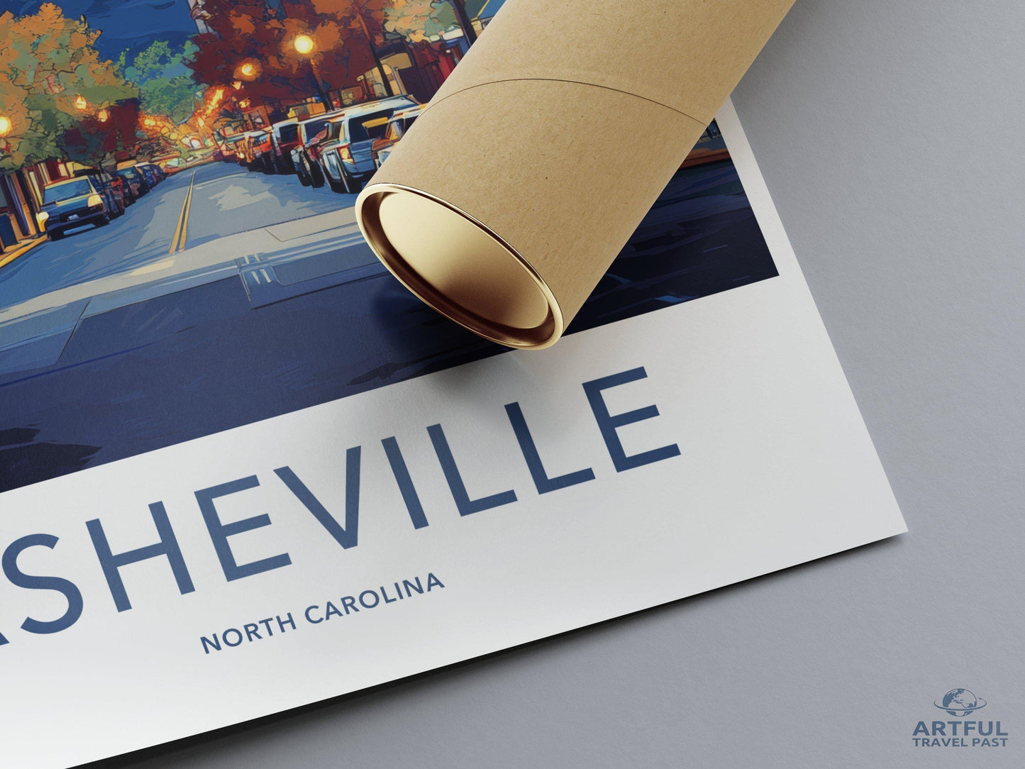 Asheville Poster - North Carolina Wall Art