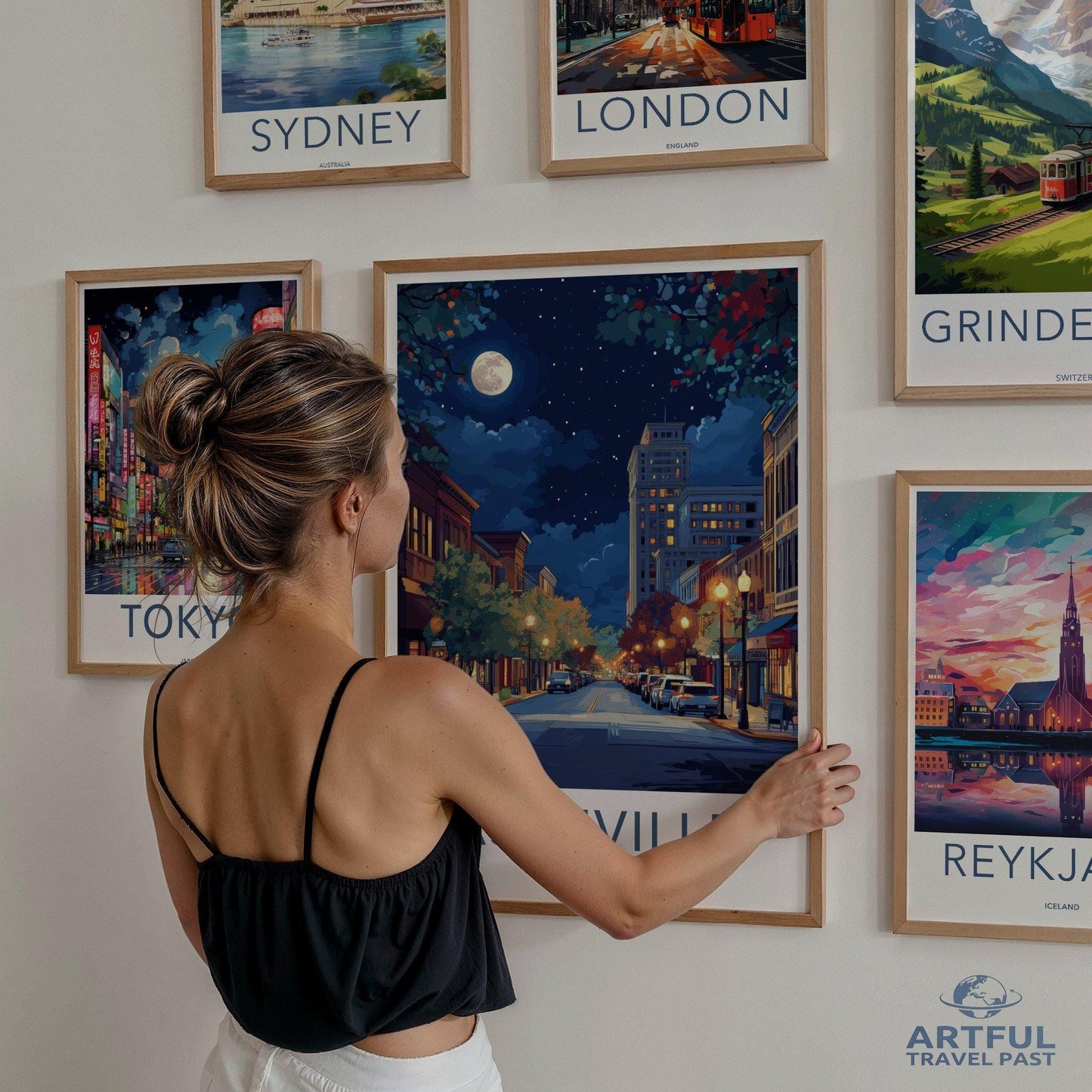 Asheville Poster - North Carolina Wall Art