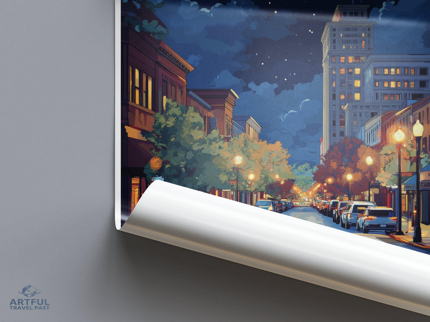 Asheville Poster - North Carolina Wall Art