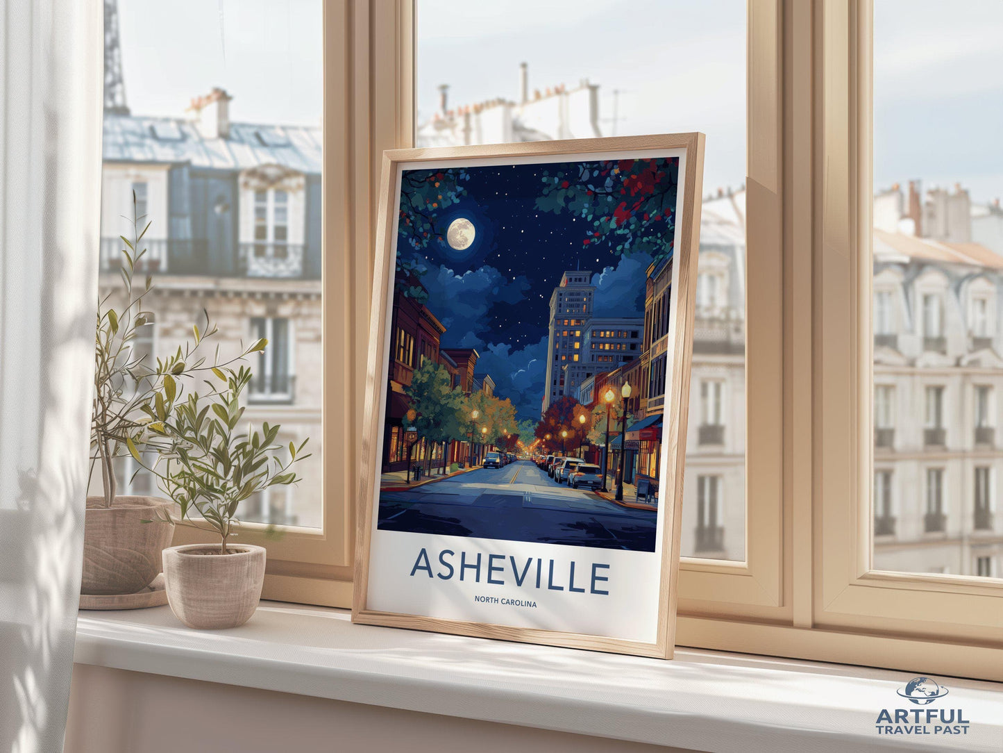 Asheville Poster - North Carolina Wall Art