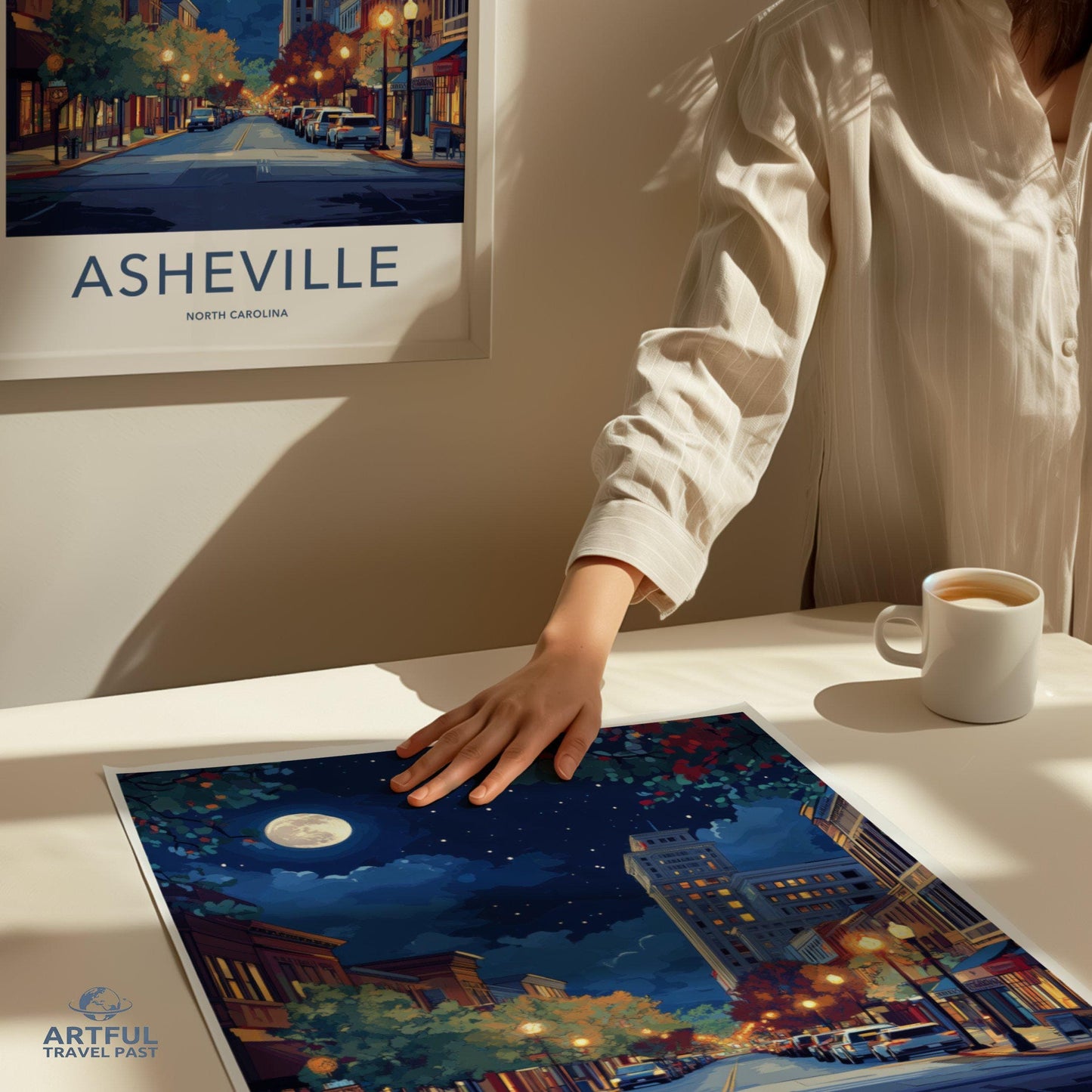 Asheville Poster - North Carolina Wall Art