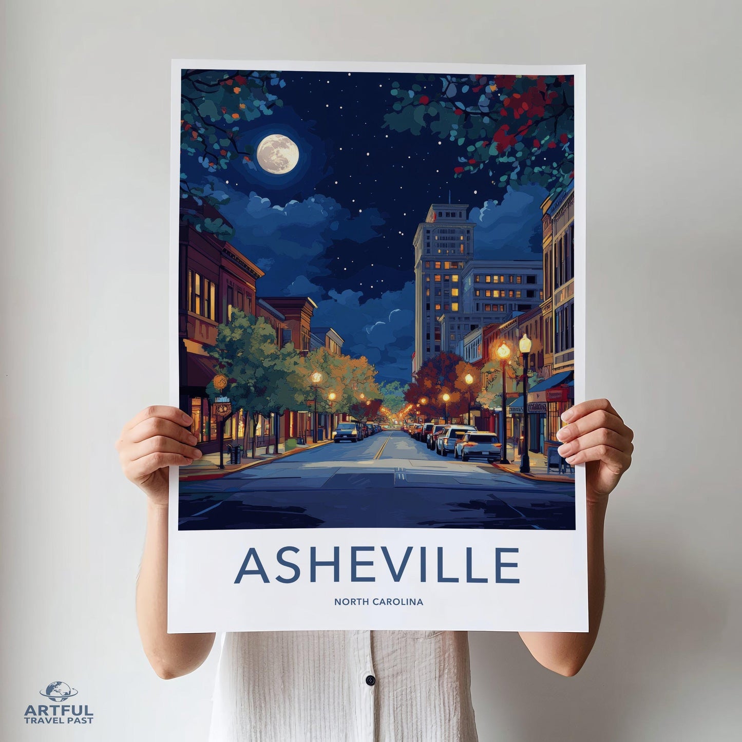 Asheville Poster - North Carolina Wall Art
