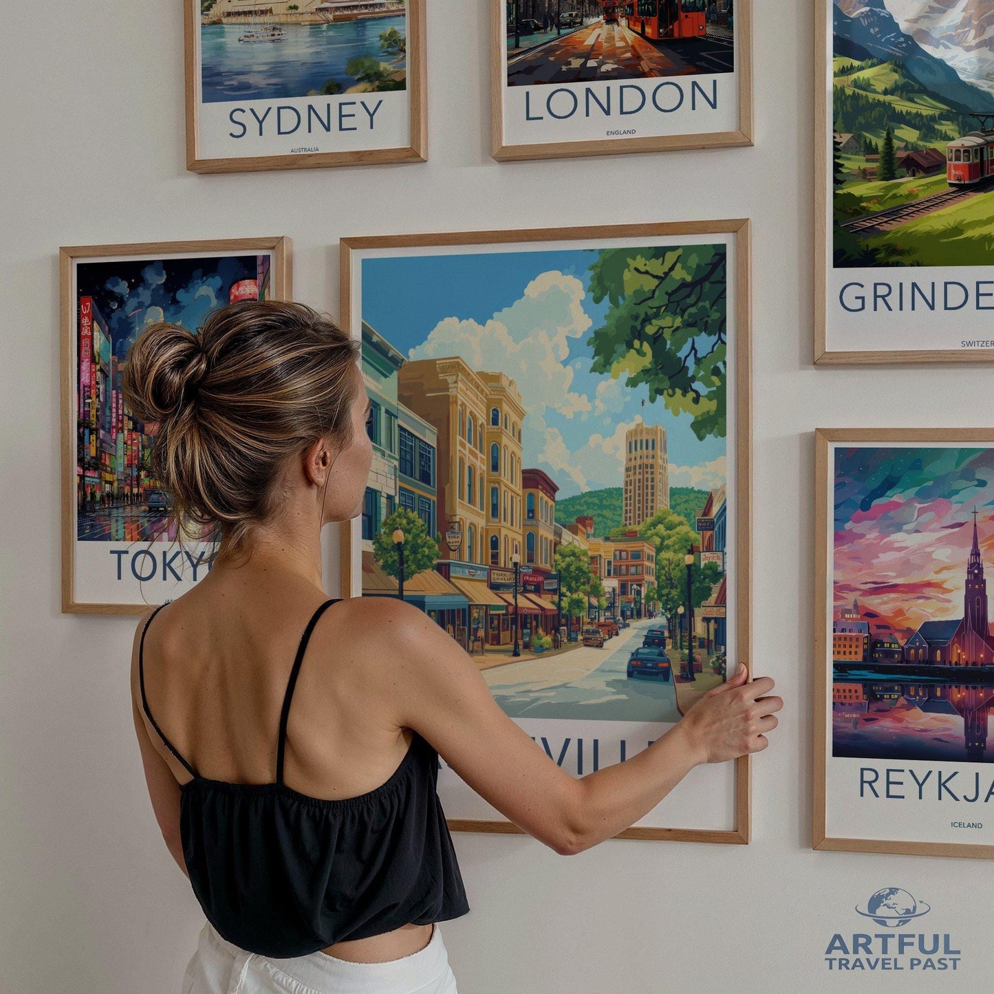 Asheville Poster - North Carolina Wall Art