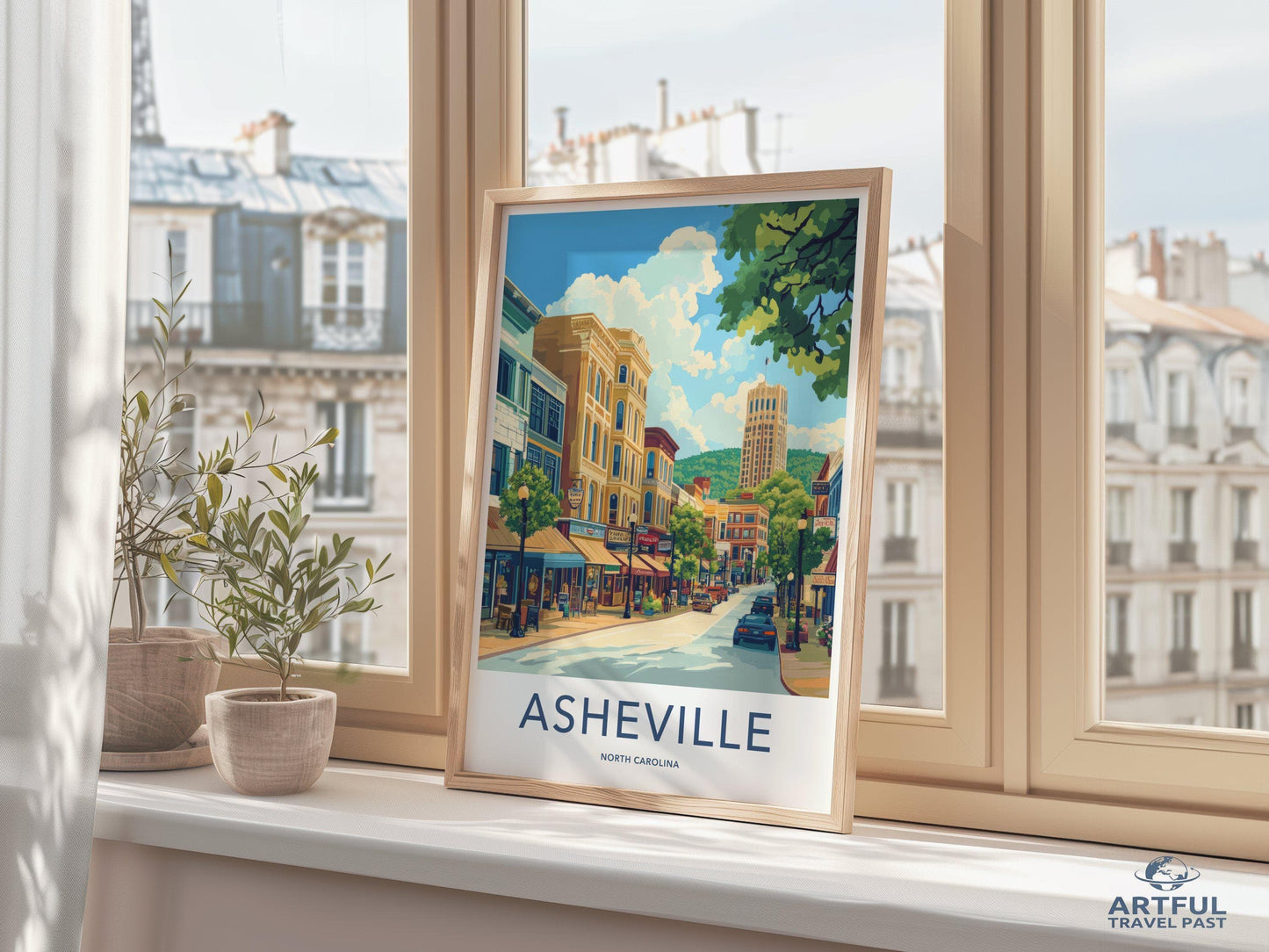 Asheville Poster - North Carolina Wall Art