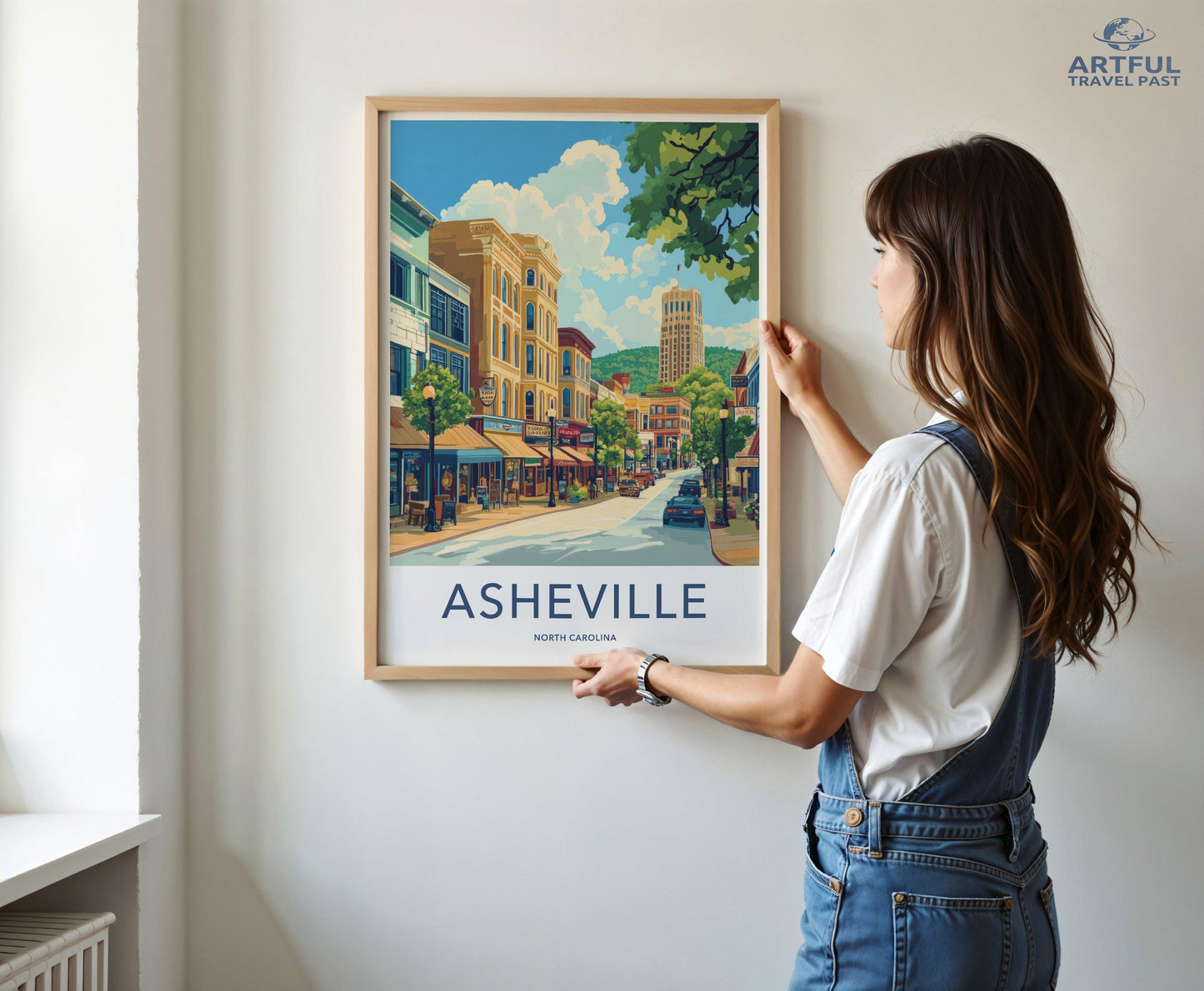 Asheville Poster - North Carolina Wall Art