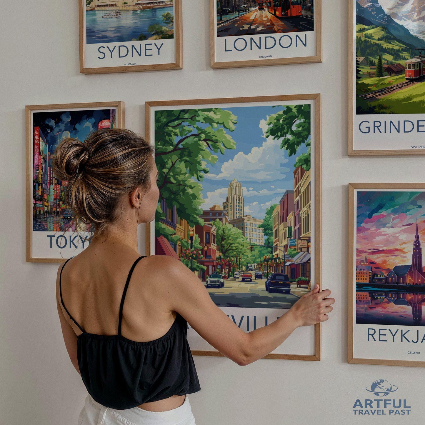 Asheville Poster | North Carolina Wall Art | America Decor