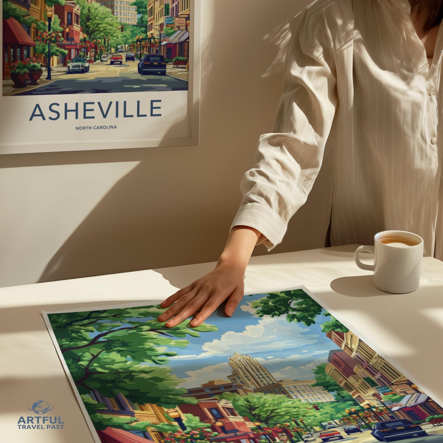 Asheville Poster | North Carolina Wall Art | America Decor