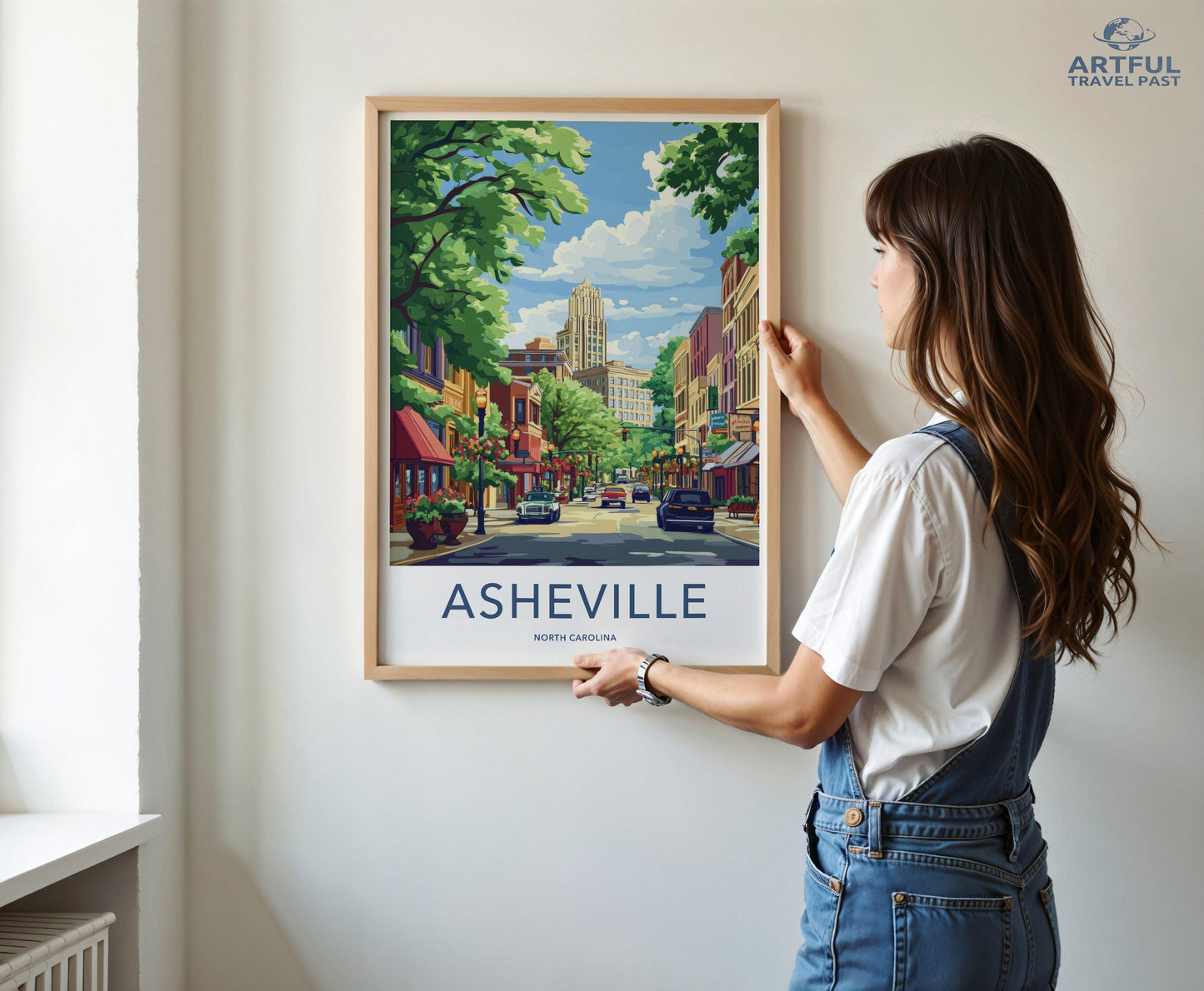 Asheville Poster | North Carolina Wall Art | America Decor