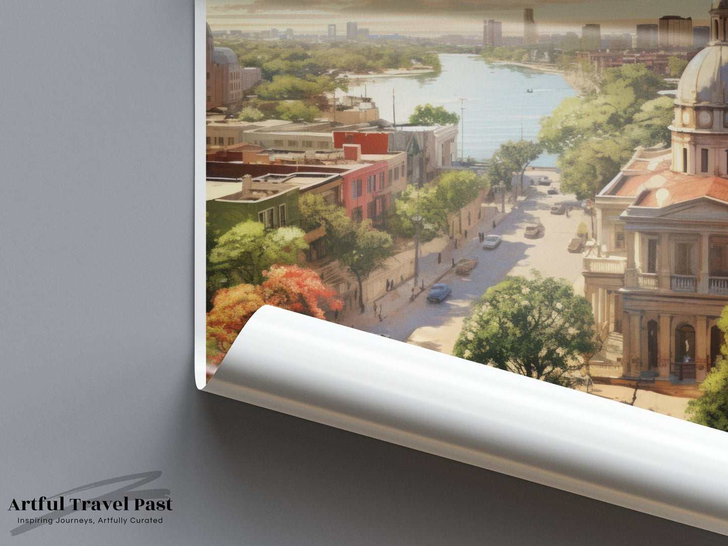 Asunción Poster | Paraguay Wall Art | South America Decor