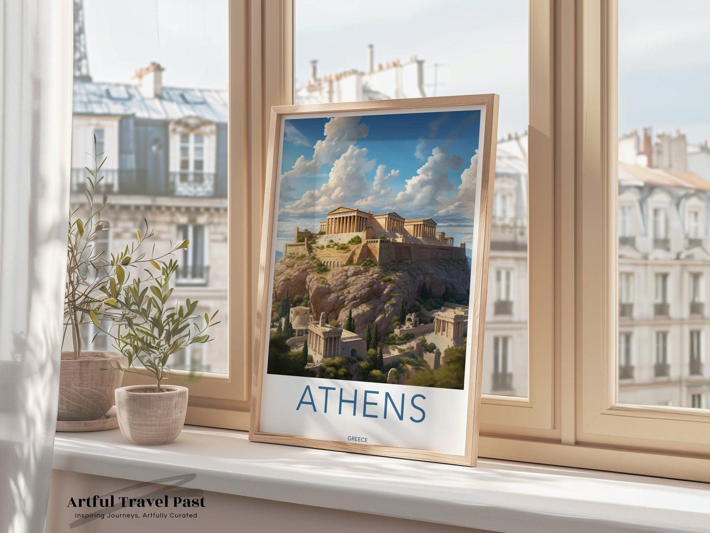 Athens Poster | Greece Wall Art | Balkans Decor