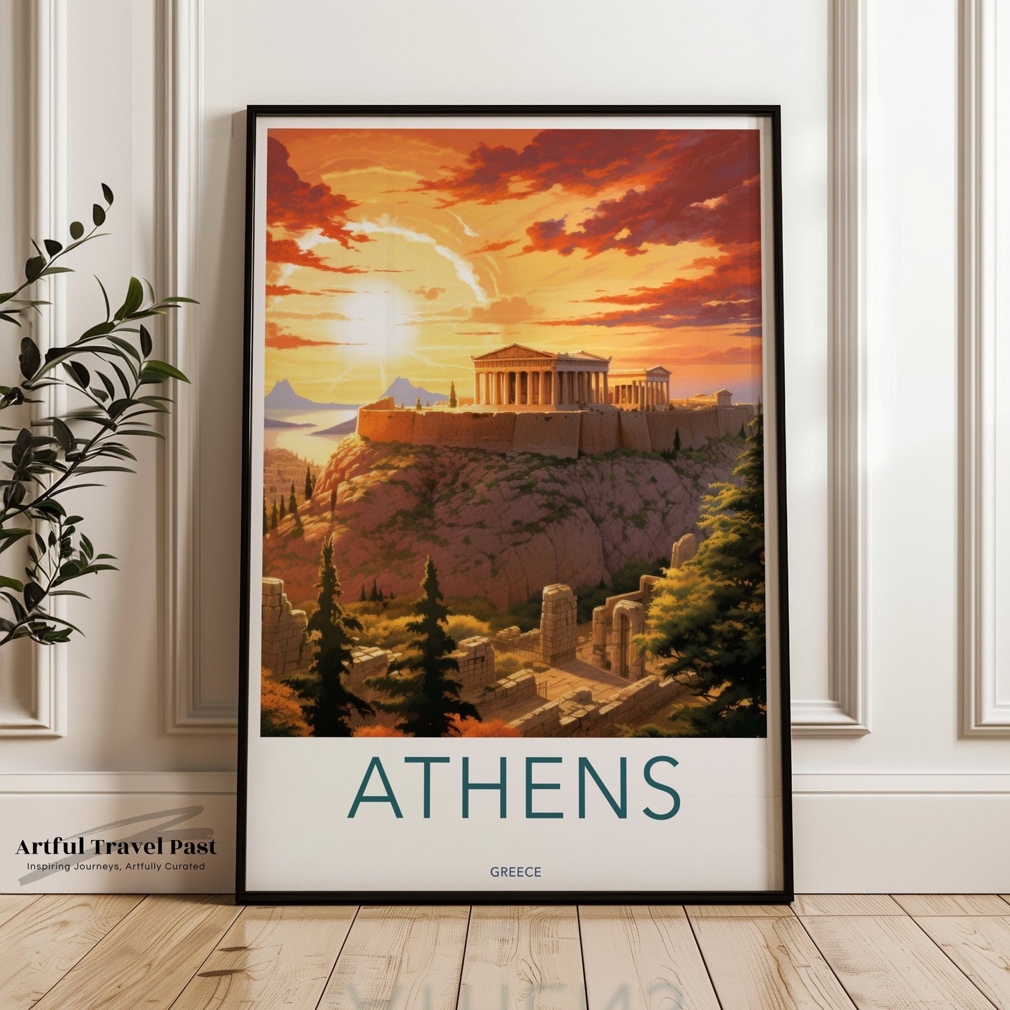 Athens Poster | Greece Wall Art | Balkans Decor