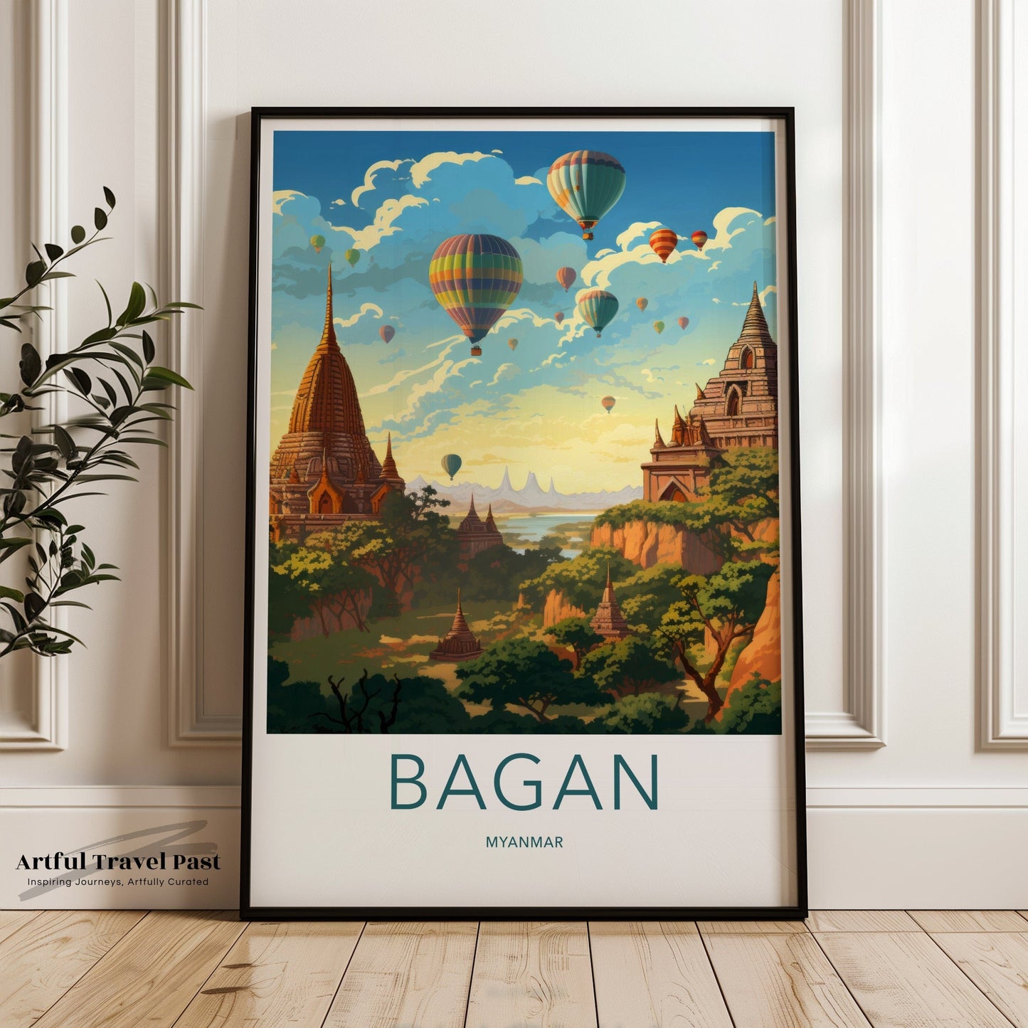 Bagan Poster - Myanmar Wall Art