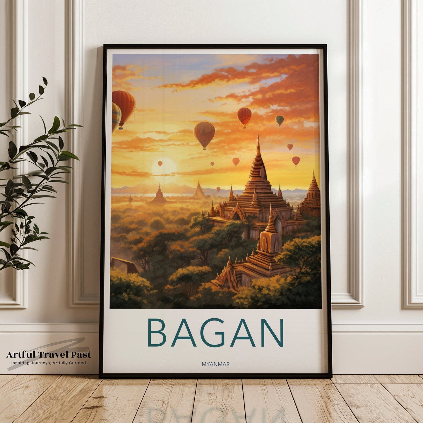 Bagan Poster - Myanmar Wall Art