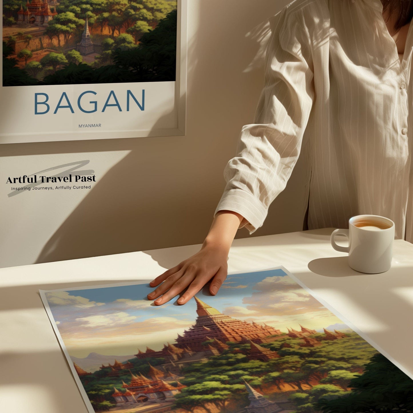 Bagan Poster | Myanmar Wall Art | Asia Decor