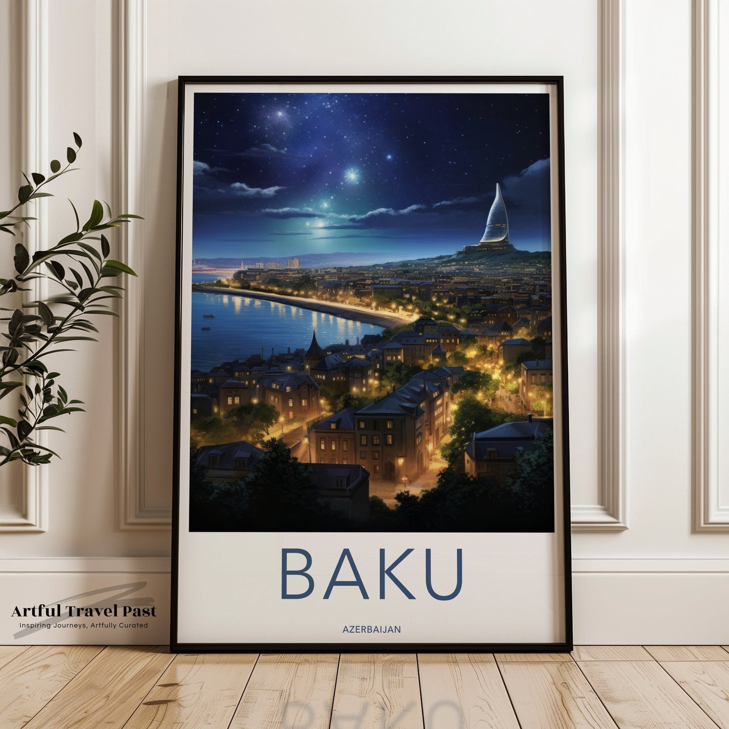 Baku Poster | Azerbaijan Wall Art