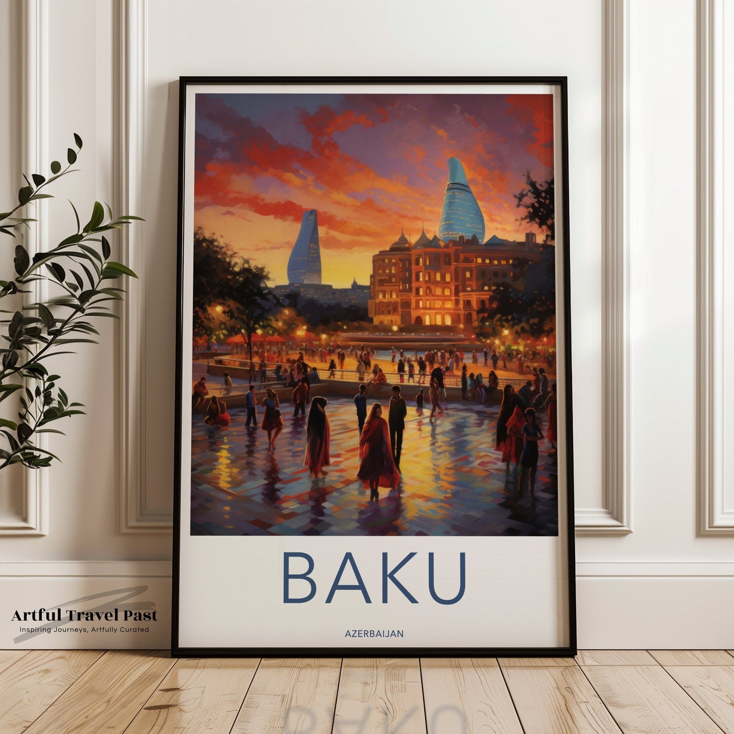 Baku Poster | Azerbaijan Wall Art