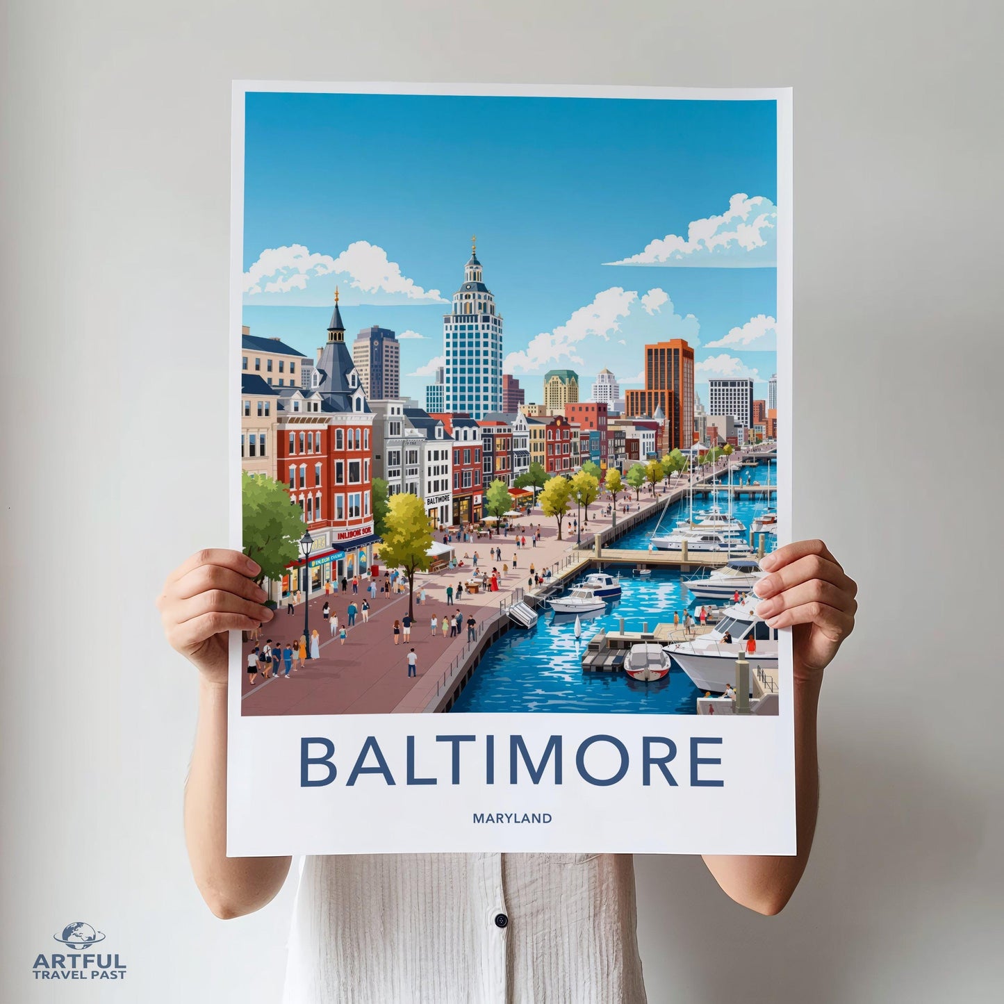 Baltimore Poster - Maryland Wall Art