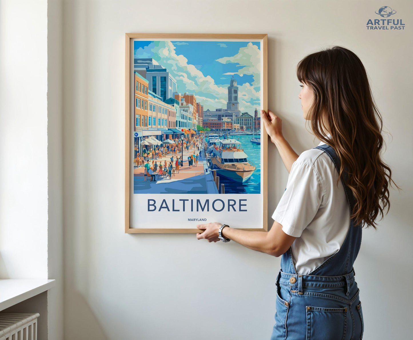 Baltimore Poster | Maryland Wall Art | America Decor