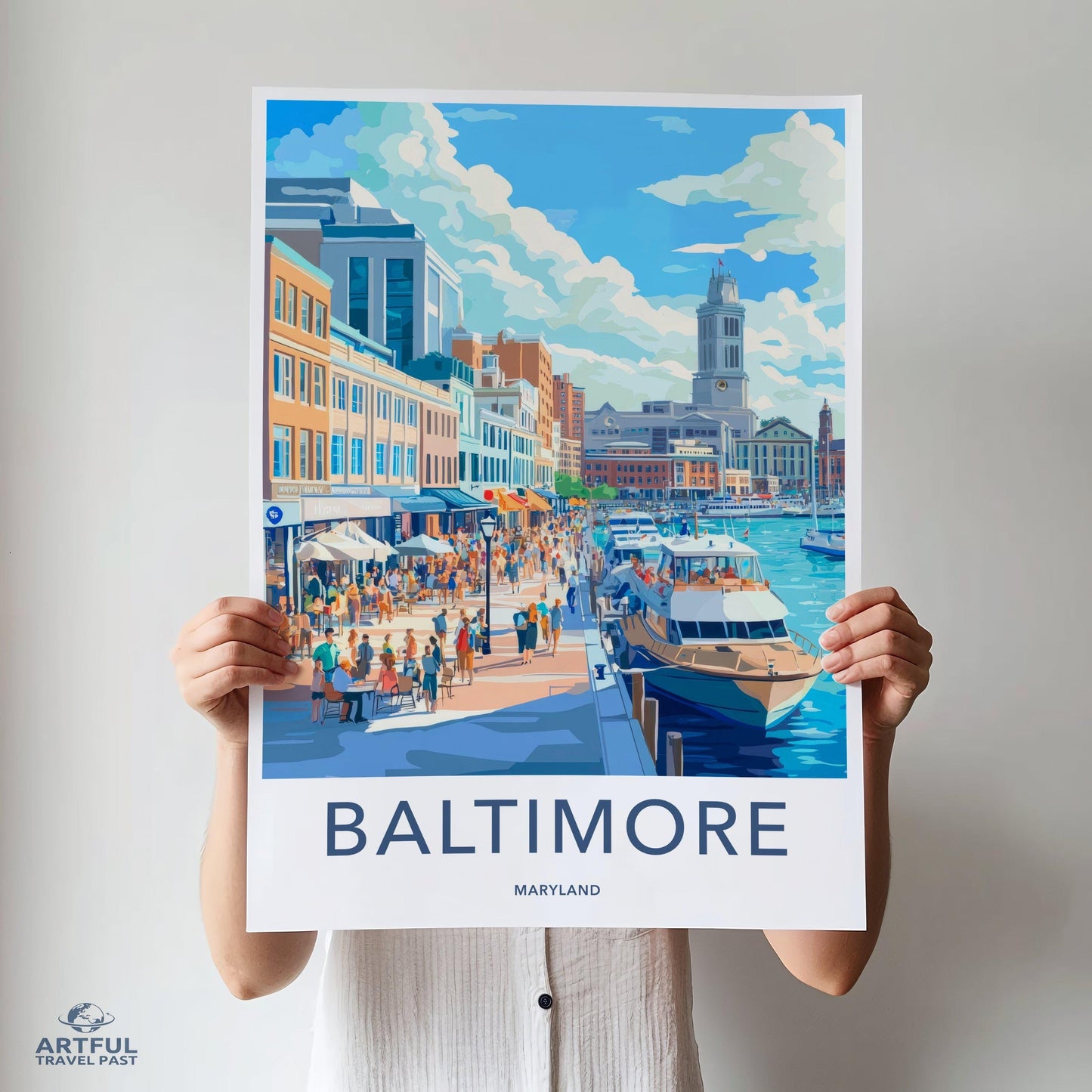 Baltimore Poster | Maryland Wall Art | America Decor