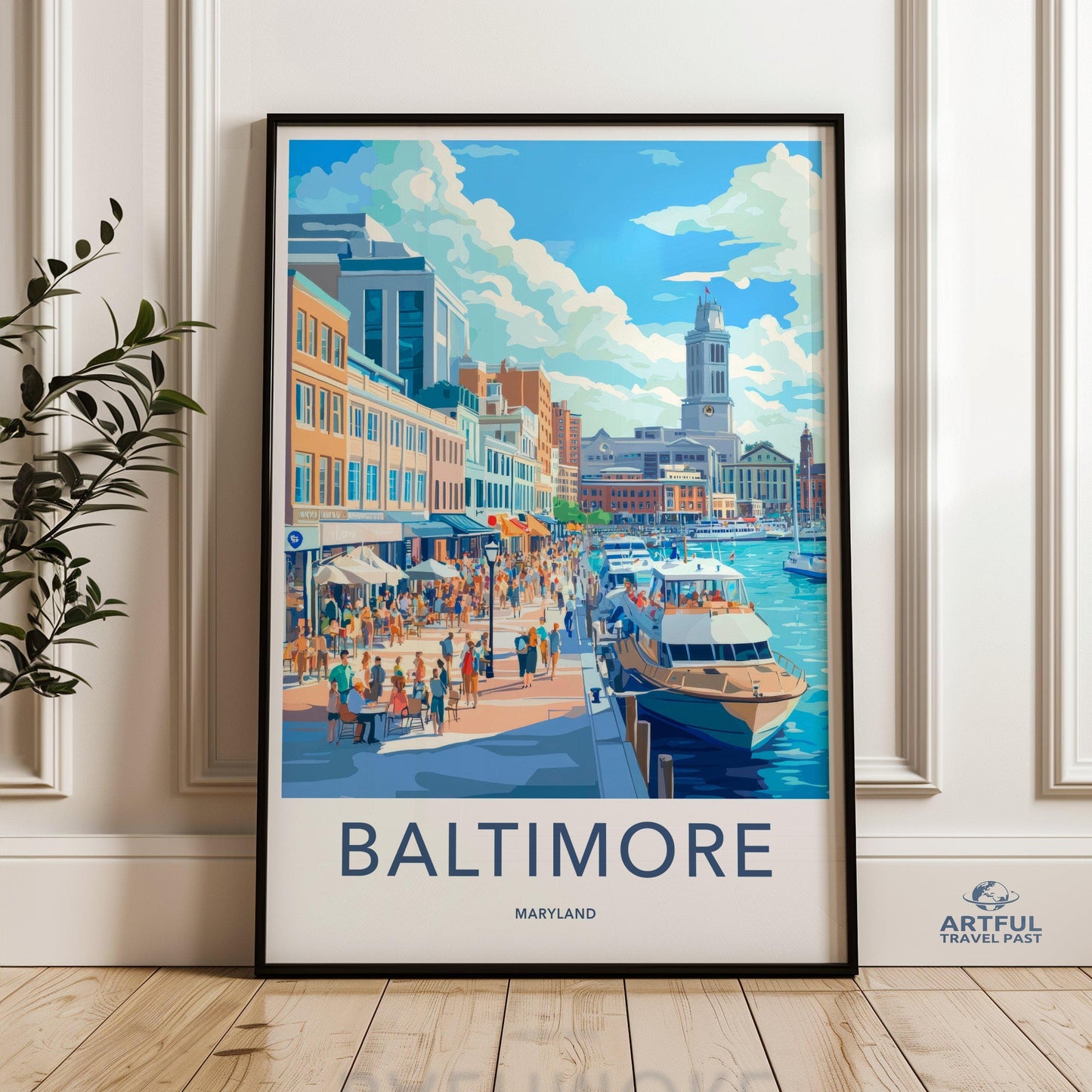 Baltimore Poster | Maryland Wall Art | America Decor