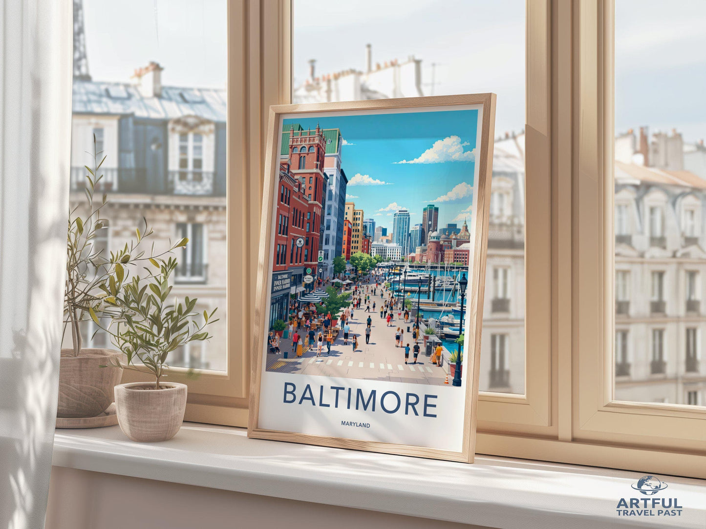 Baltimore Poster | Maryland Wall Art | America Decor