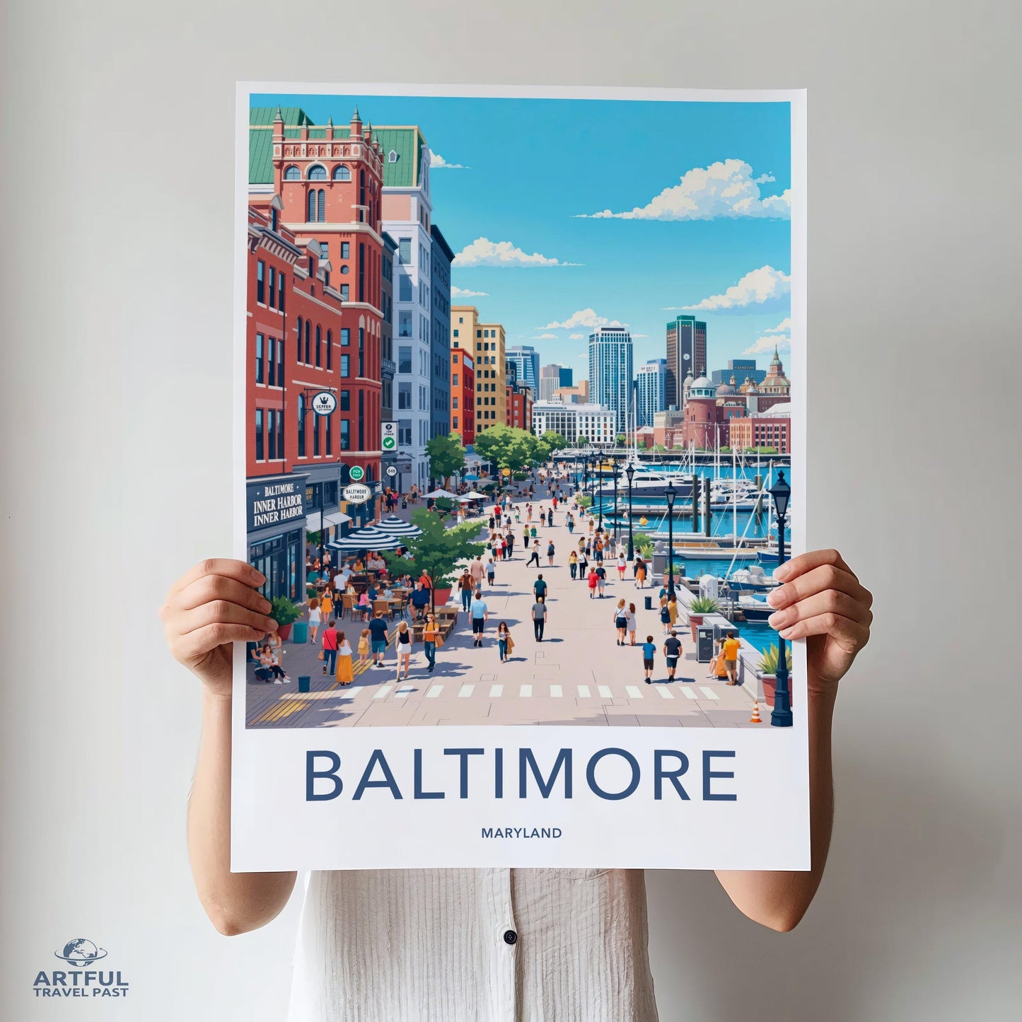 Baltimore Poster | Maryland Wall Art | America Decor