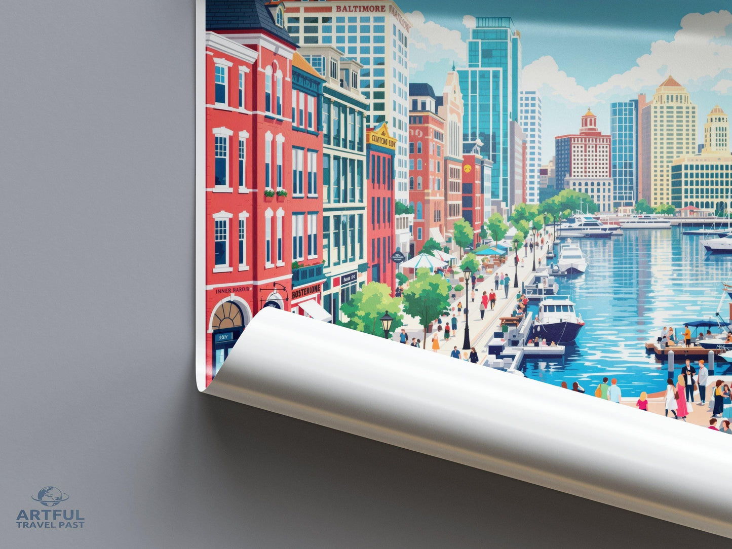 Baltimore Poster | Maryland Wall Art | America Decor
