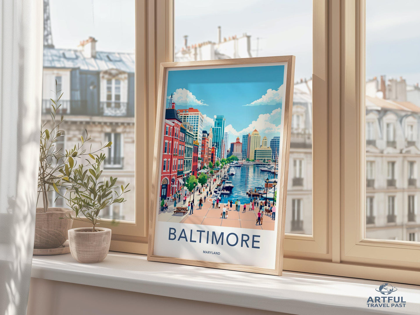Baltimore Poster | Maryland Wall Art | America Decor