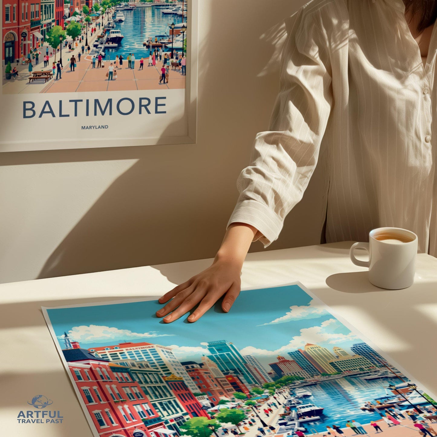 Baltimore Poster | Maryland Wall Art | America Decor