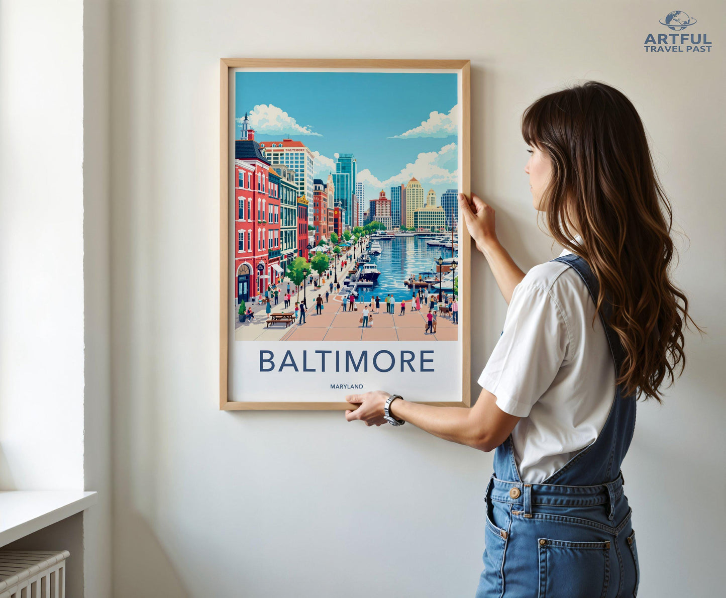 Baltimore Poster | Maryland Wall Art | America Decor