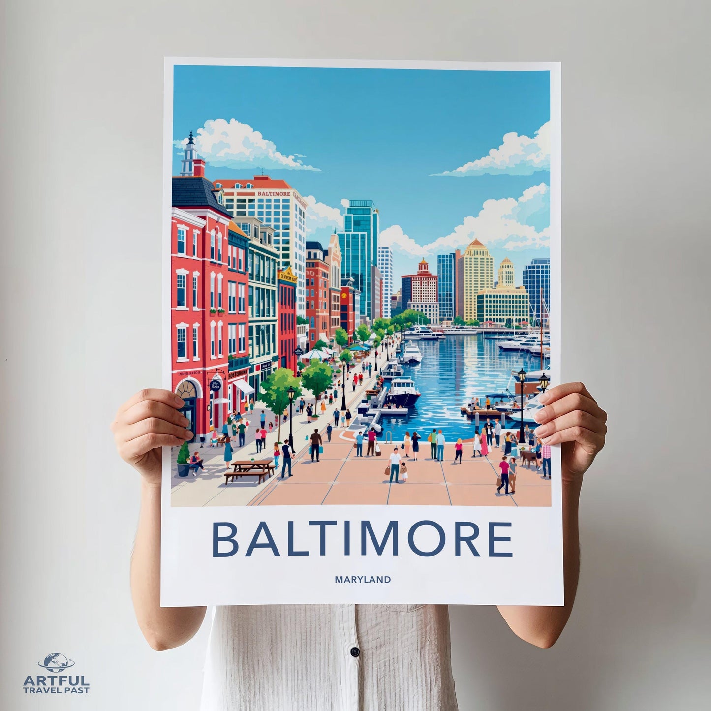 Baltimore Poster | Maryland Wall Art | America Decor