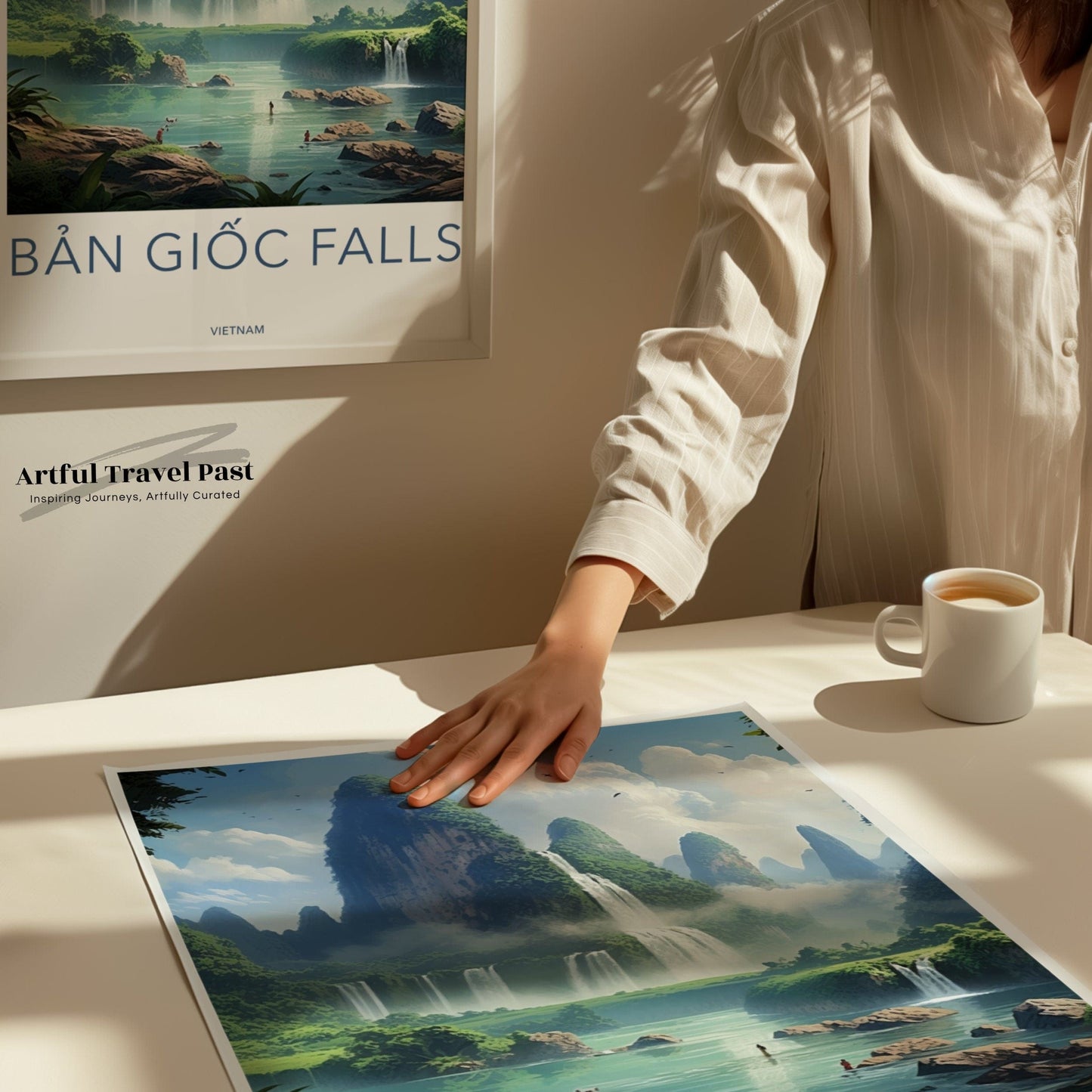 Ban Gioc Falls Poster - Vietnam Wall Art