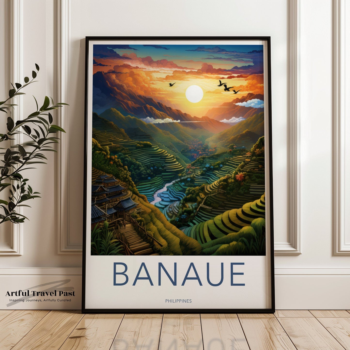 Banaue Poster | Philippines Wall Art | Asia Decor